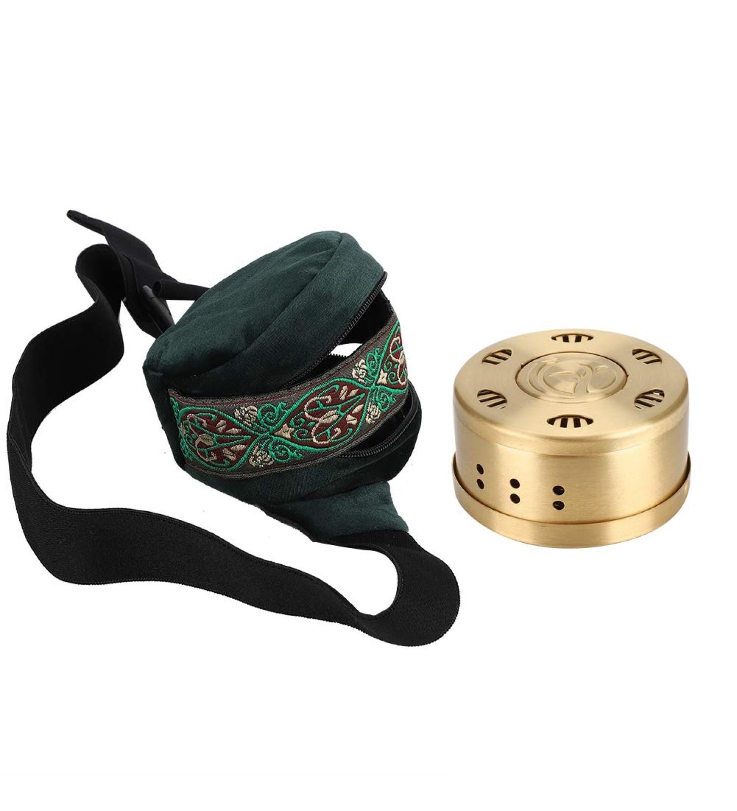 Portable Moxibustion Box & Bag - Moxa Burner for Shoulder Pain Relief | Moxibustion Device with Velvet Cover - Buy Online on GoSupps.com