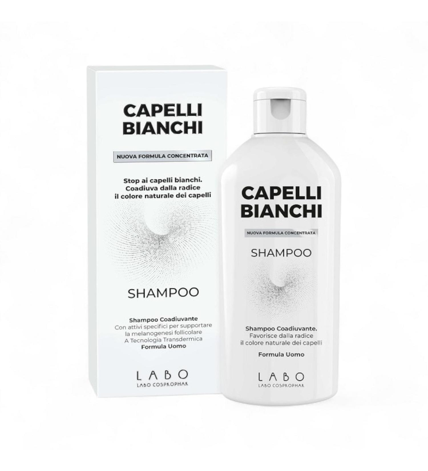 LABO LABO White Hair New Concentrated Formula Anti Grey Shampoo for Men Hair 200ml