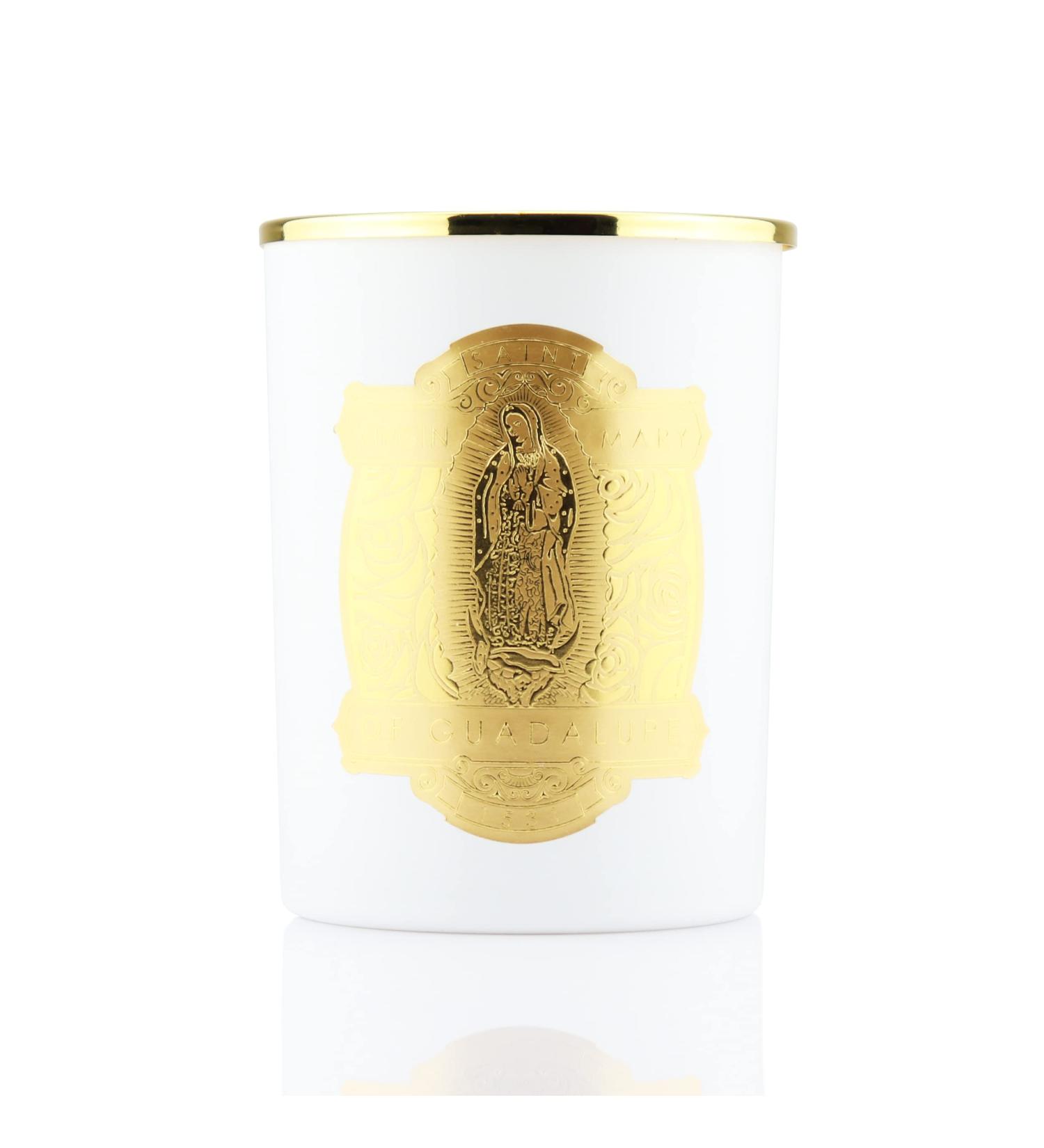 SAINT Virgin Mary of Guadalupe Scented Candle | 80 Hour Soy Coconut Aromatherapy | Special Edition with Prayer Coin & Holy Oil - Buy Online on GoSupps.com