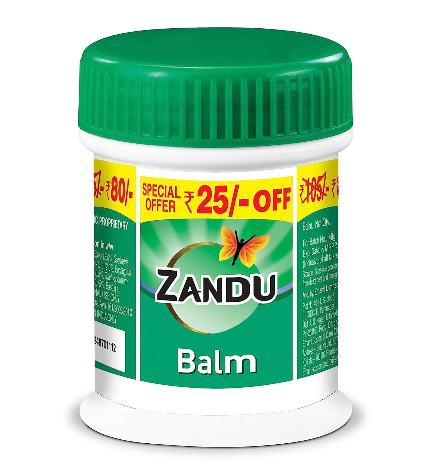  Zandu Zandu Baume - 25 ml - Lot de 2 - Buy Online on GoSupps.com