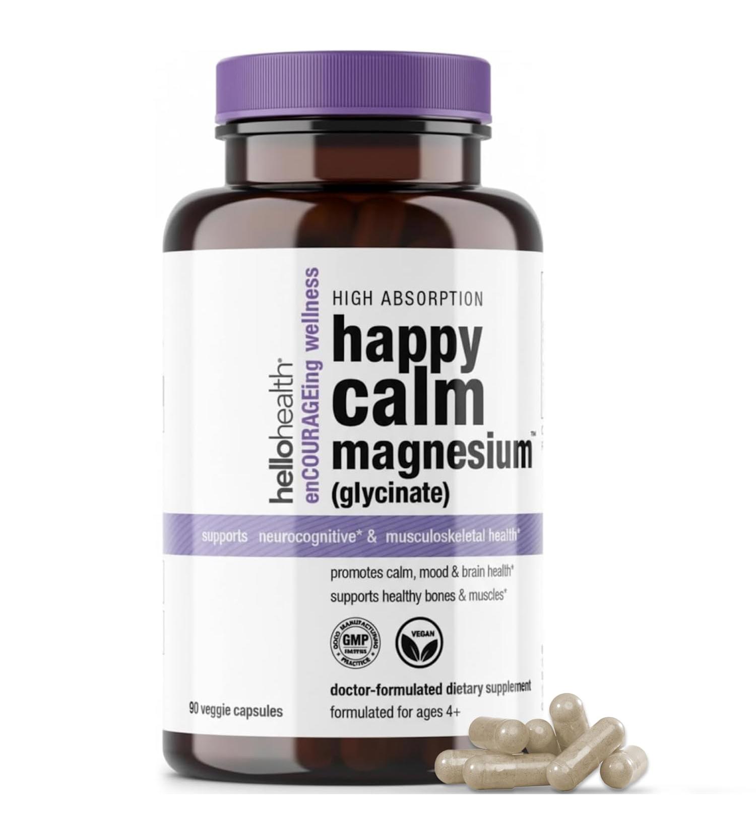 Magnesium Glycinate 400mg Serving/133mg Capsule 90 Caps 90 Count (Pack of 1) - Buy Online on GoSupps.com