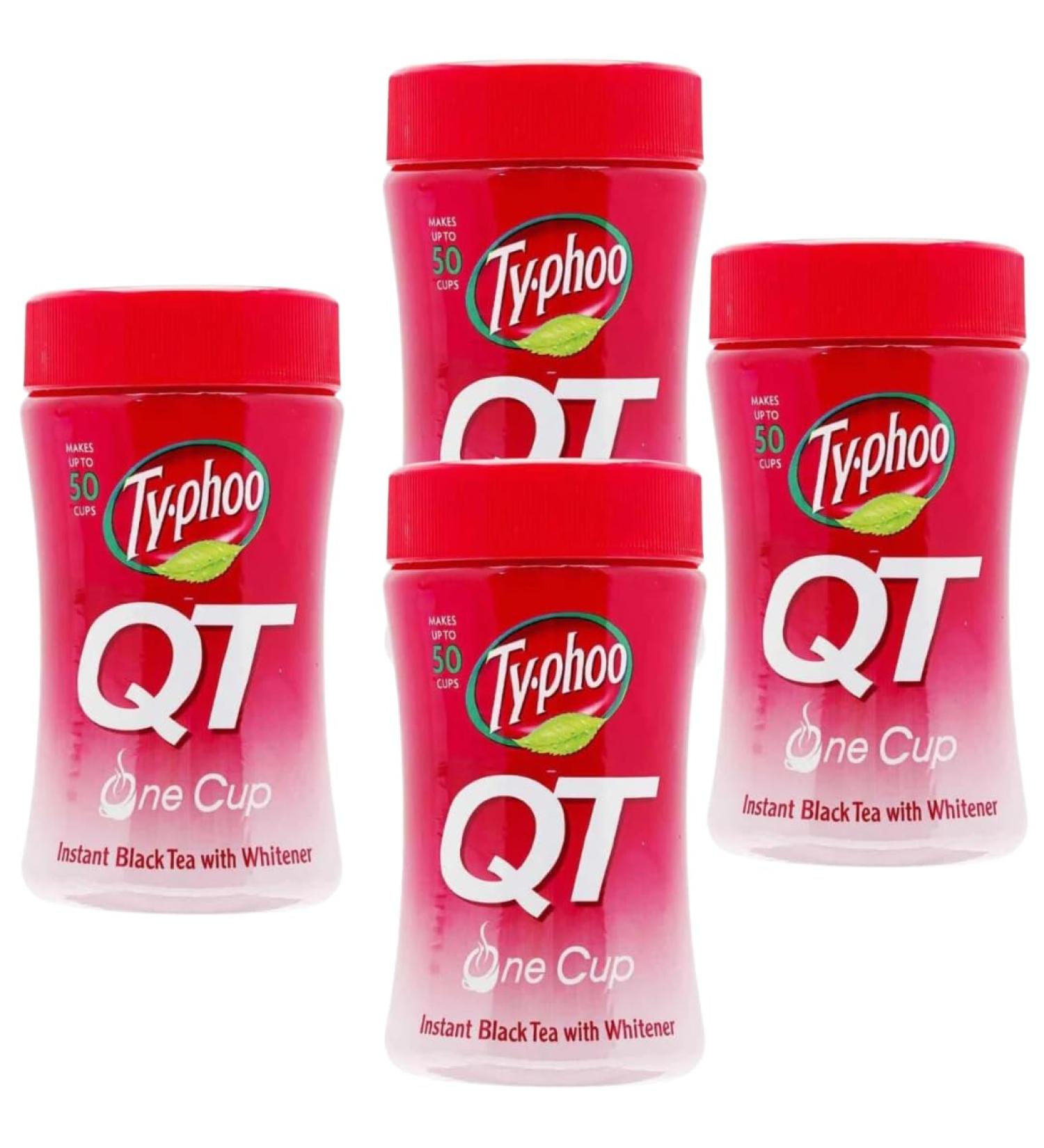 Tea Bundle with Typhoo QT Instant Tea Drink With Whitener 125g (4 Pack)
