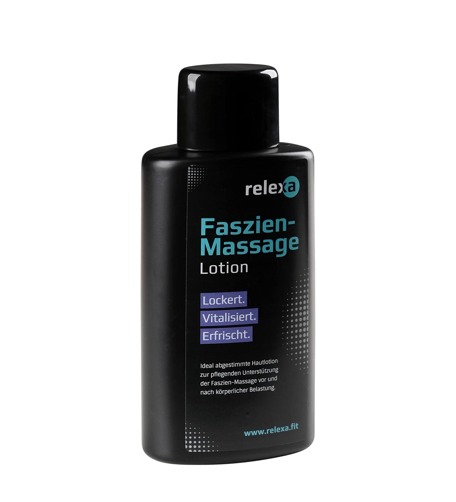 RELEXA Fascia Massage Lotion 250ml | Relaxation & Muscle Pain Relief | Easy-to-Use Massage Lotion for Soothing Massage - Buy Online on GoSupps.com