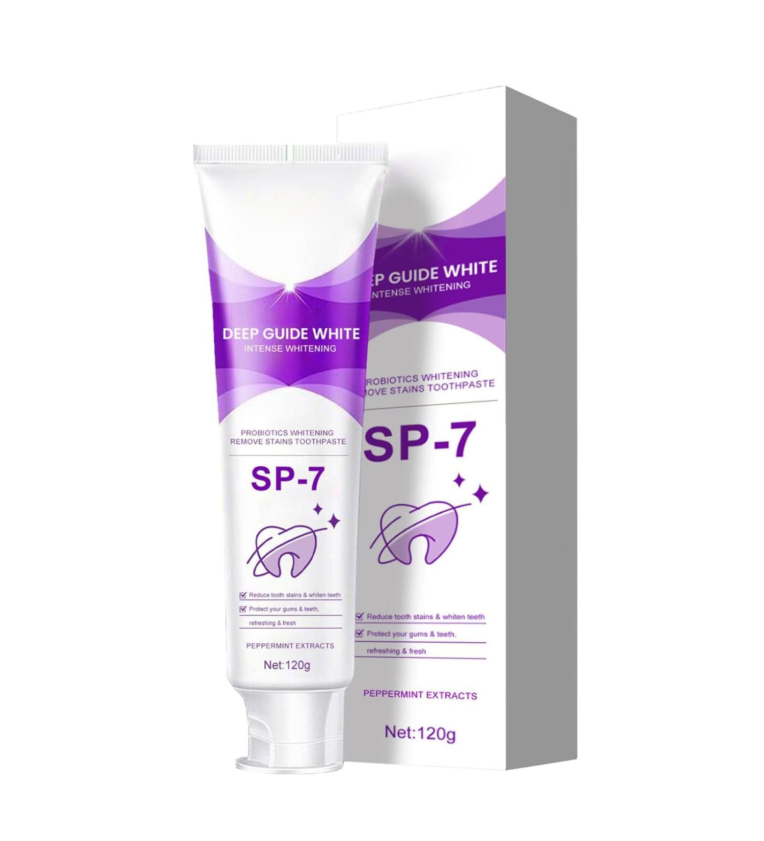 SP-7 Probiotic Whitening Toothpaste - Brightening Formula for Healthy Teeth & Gums | Fresh Breath - 1PC - Buy Online on GoSupps.com