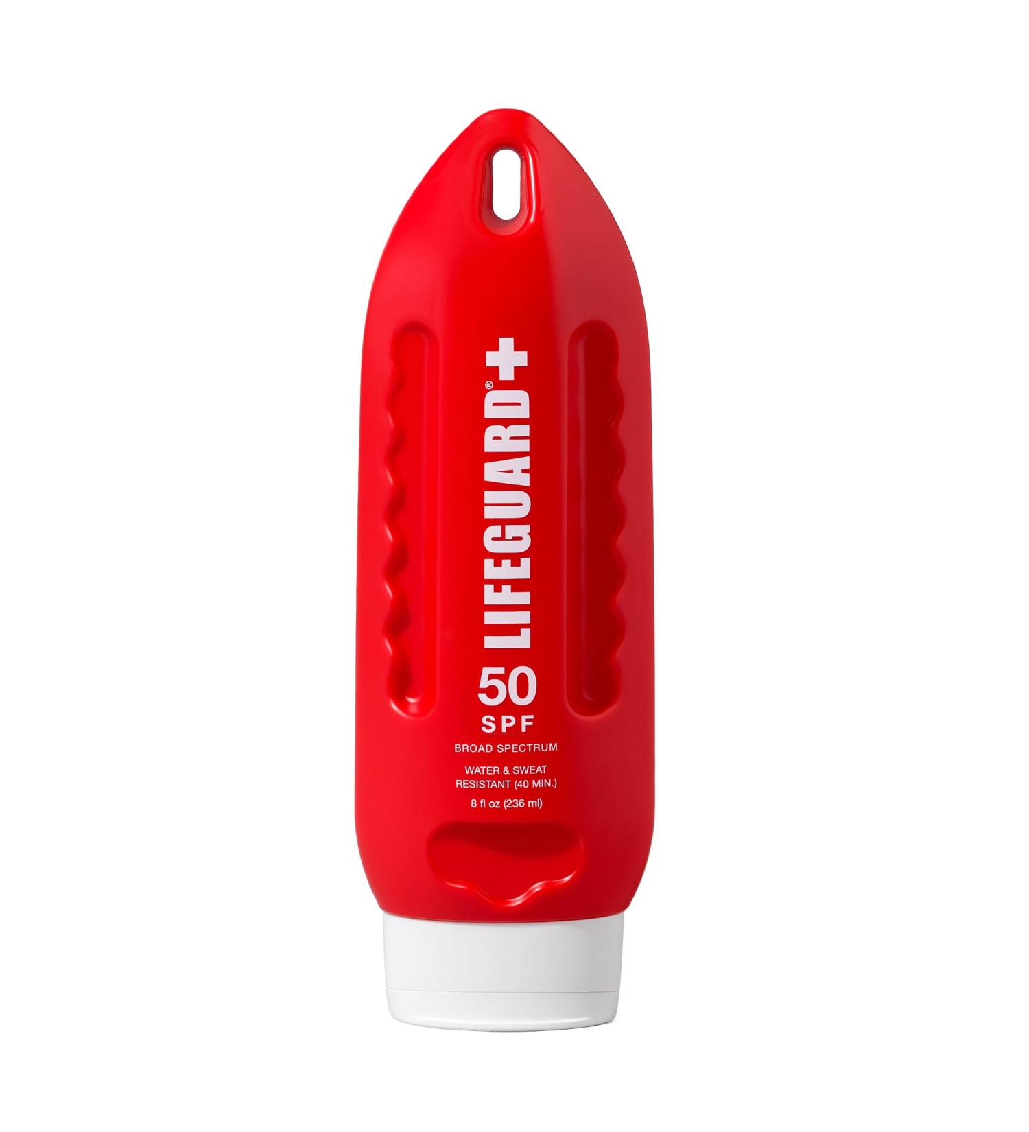 Lifeguard SPF 50 Sunscreen Lotion - Daily Broad Spectrum Face and Body Sunscreen No White Cast Hydrating Finish For All Skin Types Water Resistant Reef Safe - 8 fl. oz. - Buy Online on GoSupps.com