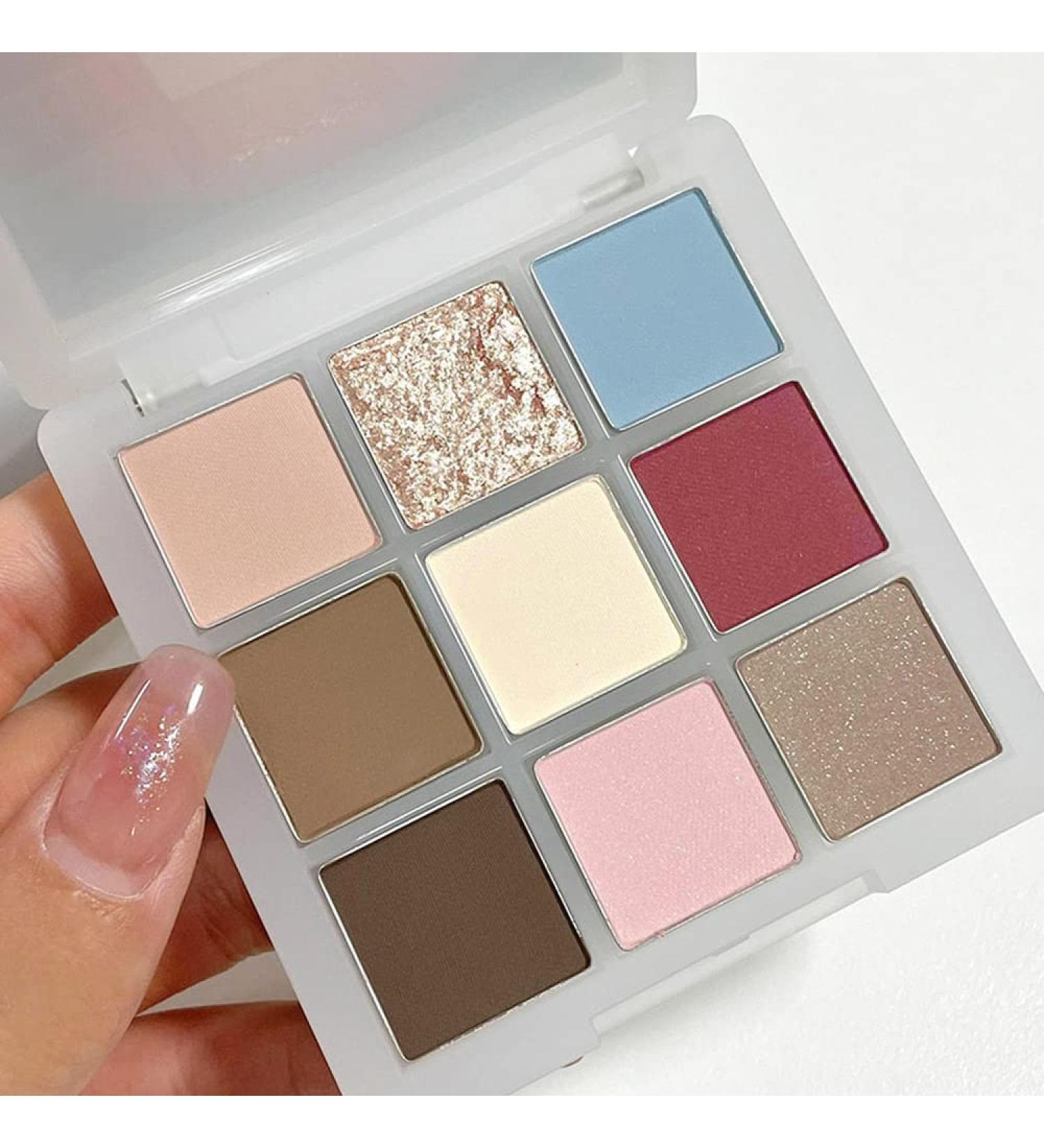 AMY'S DIARY Glitter Eyeshadow Palette - 9 Colors Eye Makeup Cosmetics for Daily & Party Looks - Buy Online on GoSupps.com