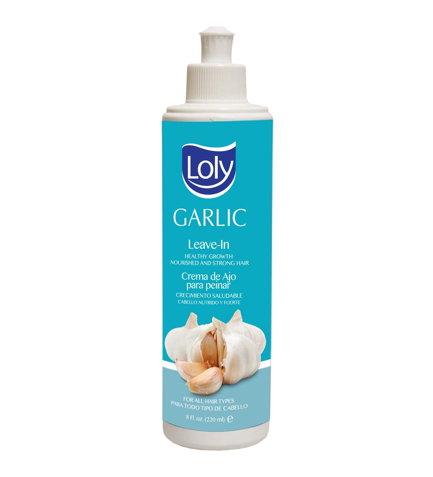 Loly Garlic Leave-In 8 oz | Nourishing Hair Care for All Hair Types | International Shipping Available - Buy Online on GoSupps.com