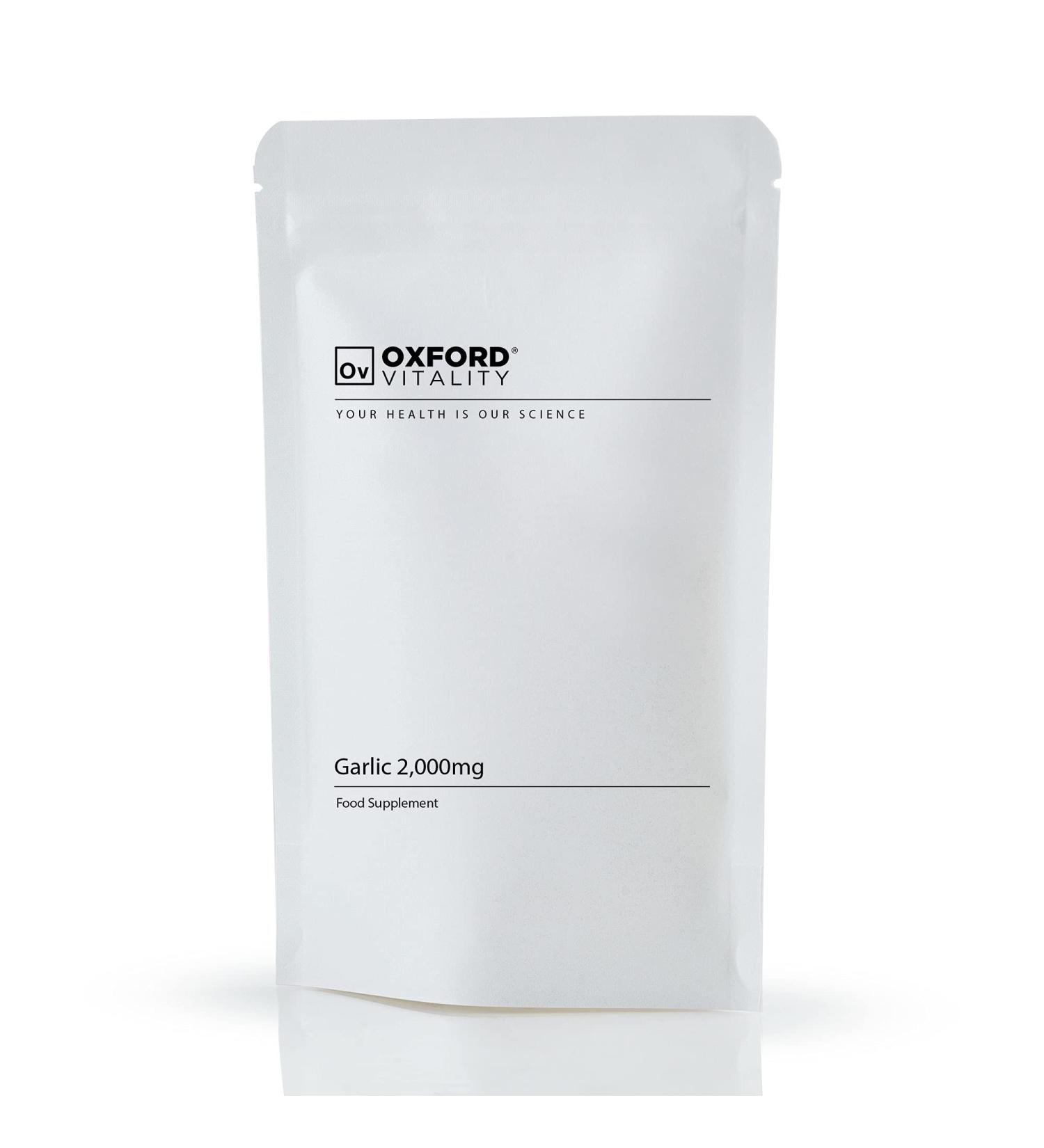 Garlic Tablets 2000mg Ultra Strength | Oxford Vitality 120 Count (Pack of 1) - Buy Online on GoSupps.com