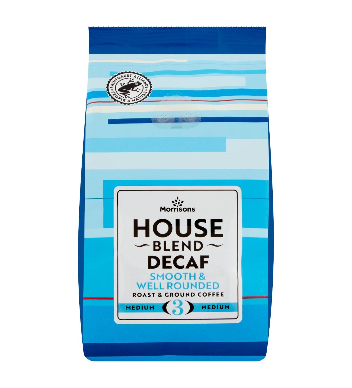 Morrisons House Blend Decaf Roast & Ground Coffee 227g
