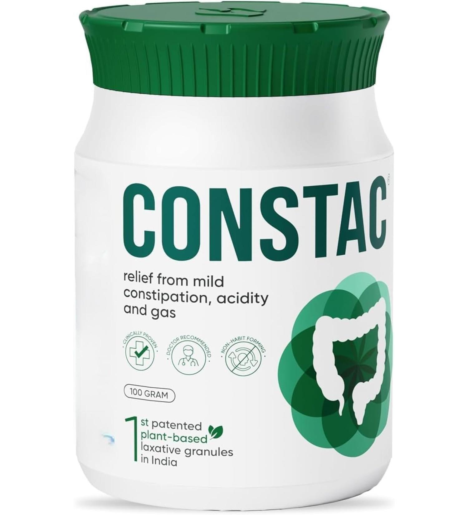 Healing Hands Constac for Relief in Mild Constipation - Mild Safe Clinically Proven Ayurvedic Granules 100g