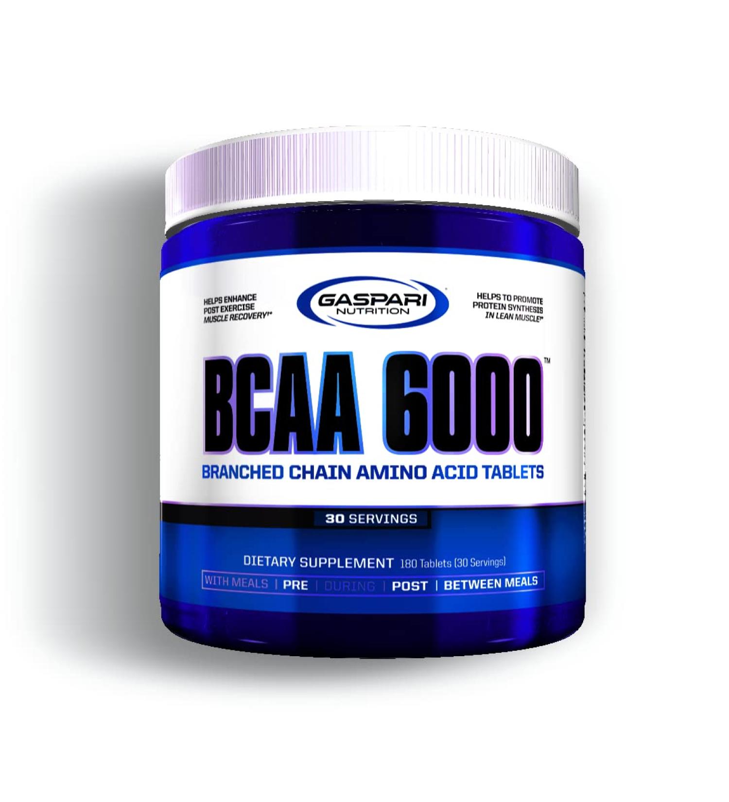 Buy Gaspari Nutrition BCAA 6000 Tablets | Reduce Muscle Soreness & Boost Performance | 30 Servings | International Shipping Available - Buy Online on GoSupps.com