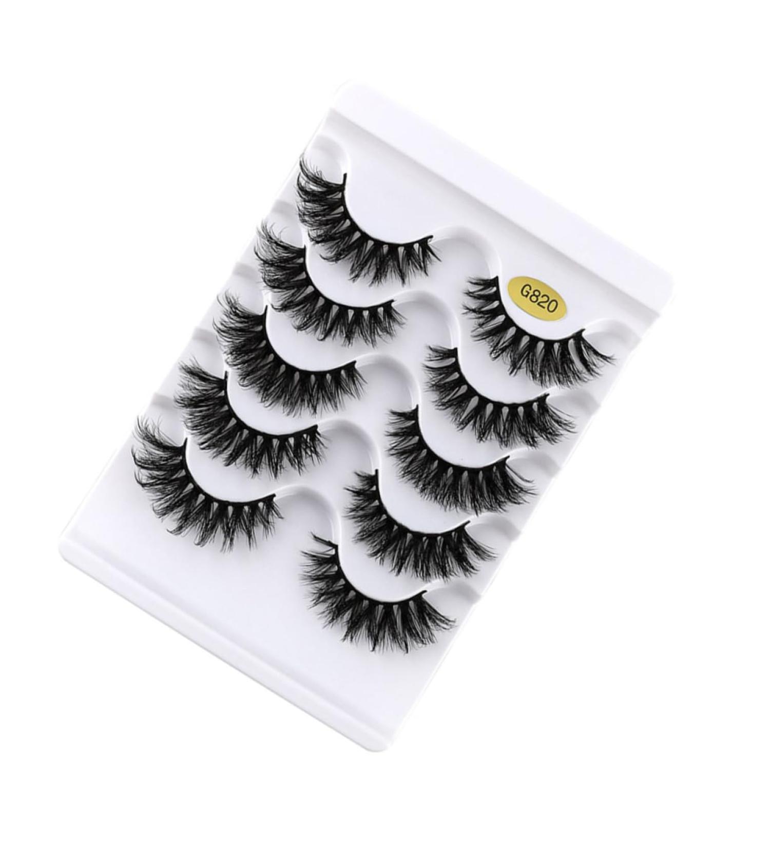 Beavorty 5 Pairs Fake eyelashes false eyelashes soft light fake lash artificial eyelashes black accent decor hand decor 3D black trim Natural Eyelashes dense Miss Adhesive Imitation - Buy Online on GoSupps.com