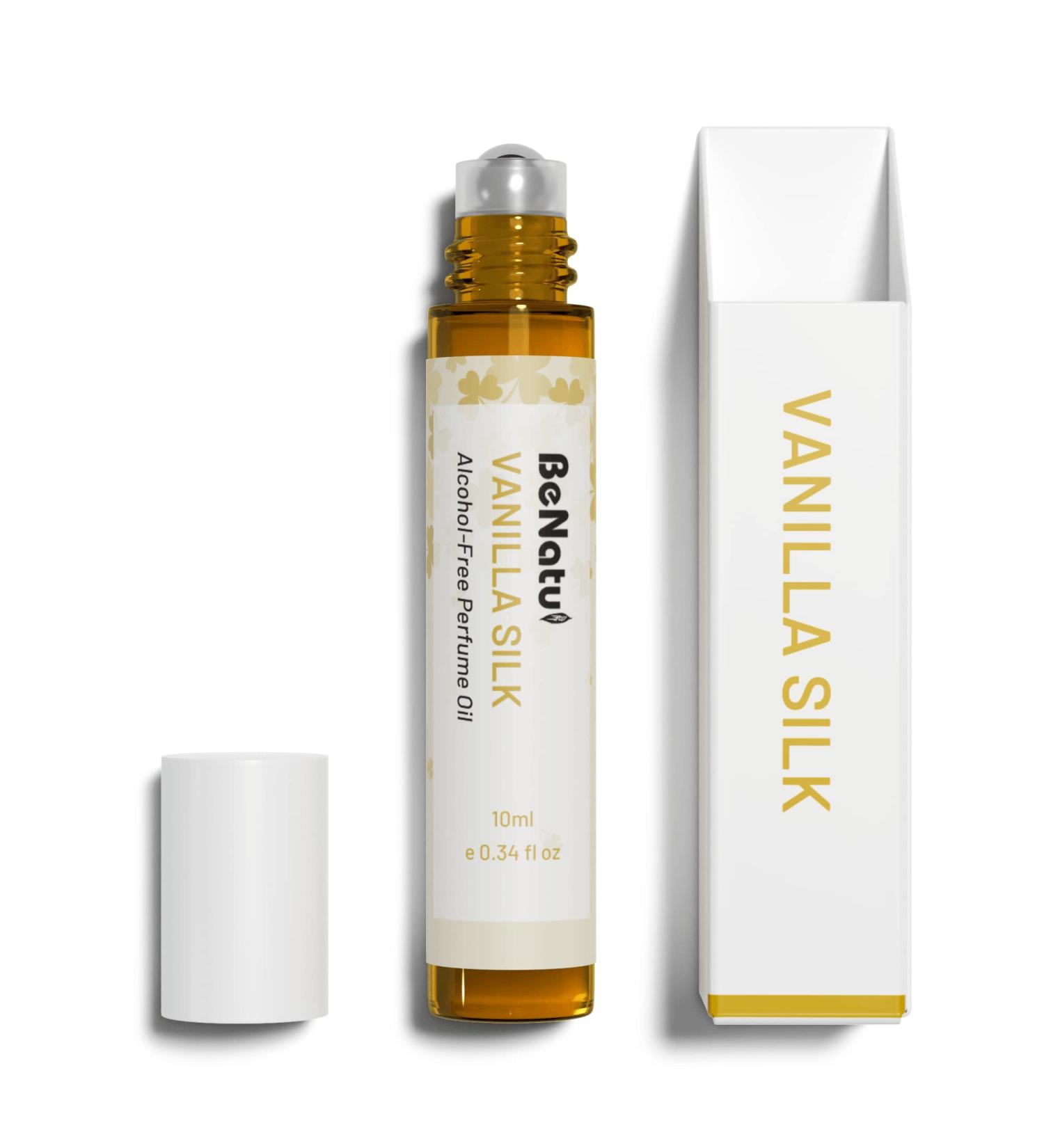 benatu Vanilla Perfume Oil Roll On for Women Alcohol Free Eau de Parfum Travel Size Essential Oil Body Fragrance Long Lasting Sweet Woody Scent 10 ml - Buy Online on GoSupps.com