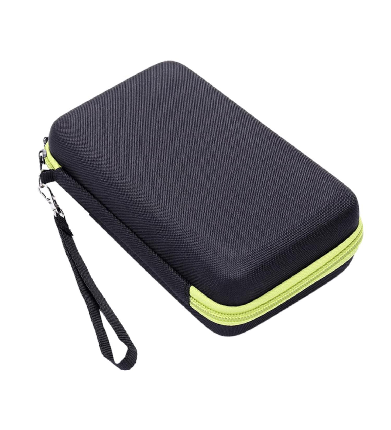 Minkissy Leather Pocket for Men | Electronics Organizer Travel Case & Makeup Bag | Durable EVA Travel Accessories & Razor Bag - Buy Online on GoSupps.com