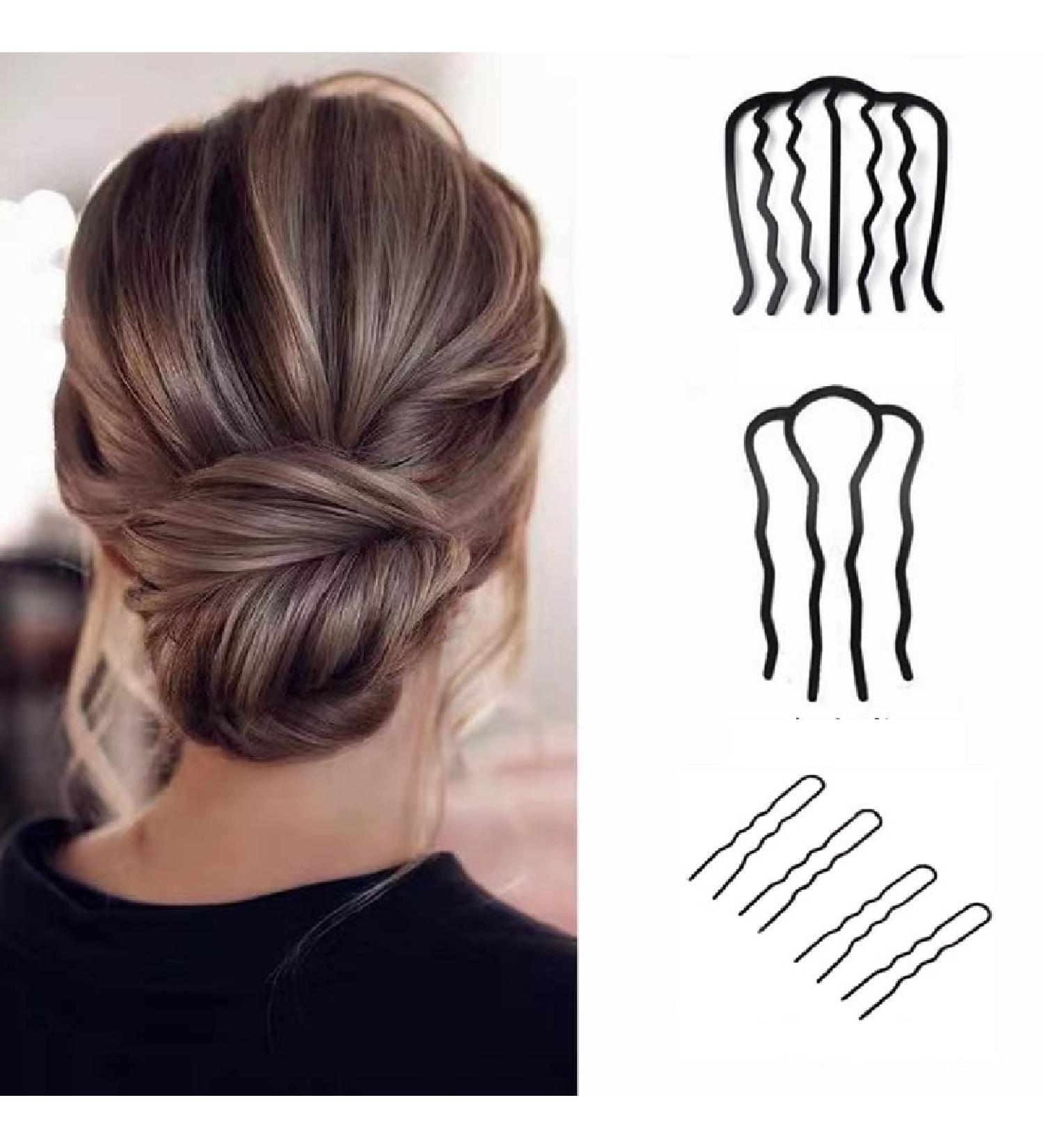 Shop Hair Plug-In Comb: 6 Metal Hair Feast Socket Large Hairpin & Side Comb for Women & Girls - Available in 3 Sizes - Buy Online on GoSupps.com