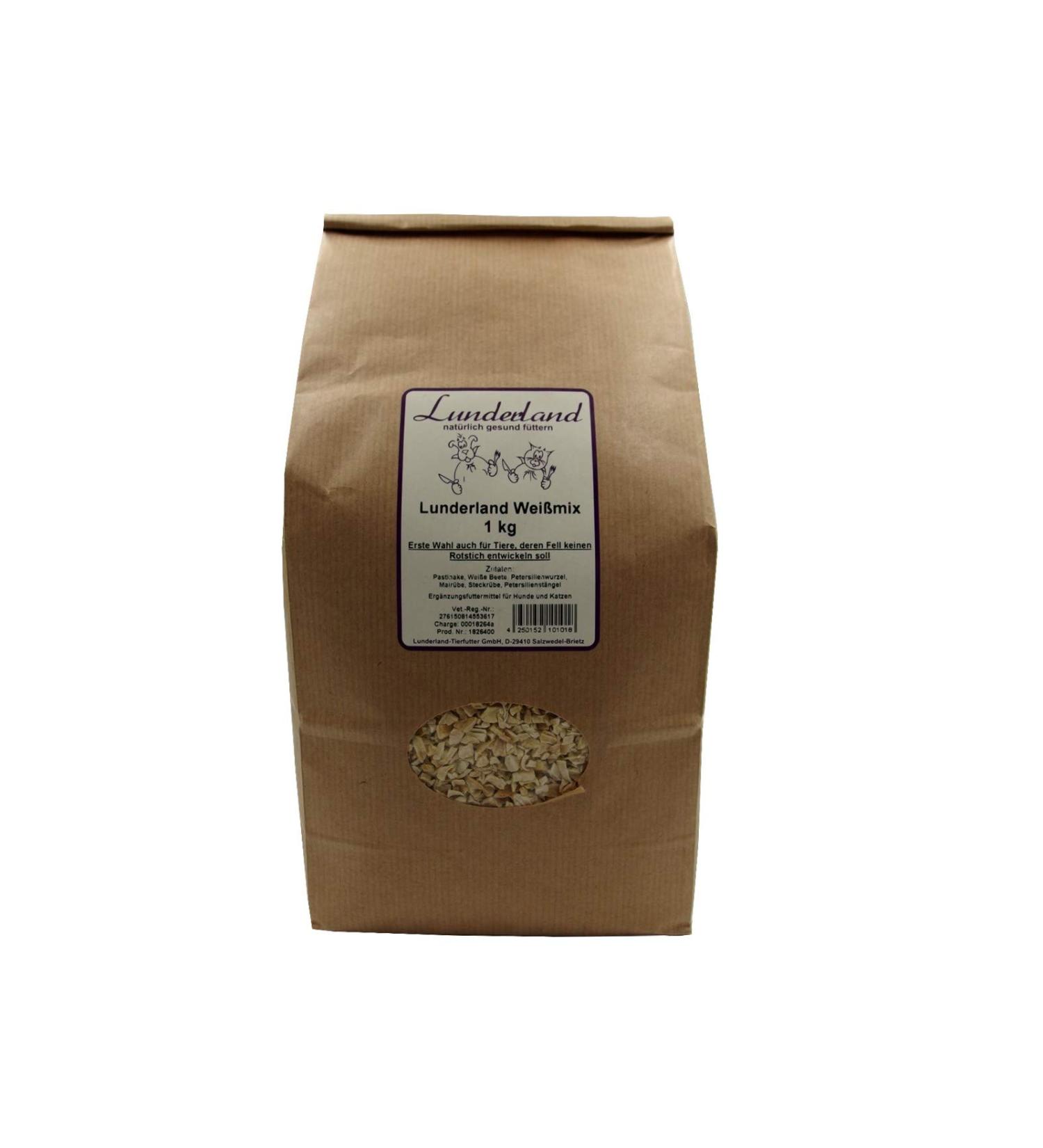 Lunderland Weißmix 1 kg Food supplement for dogs and cats