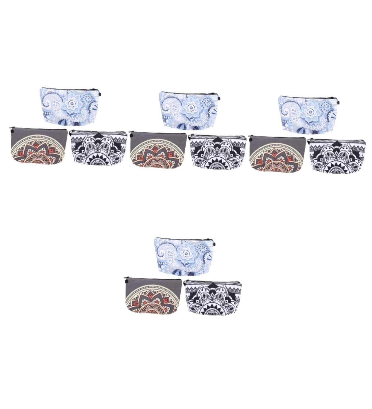 FOMIYES 12 STK Cosmetic Bag Set | Makeup Organizer & Travel Wallet | 4 Stylish Colors | Durable Polyester | 22x14x2cm - Buy Online on GoSupps.com