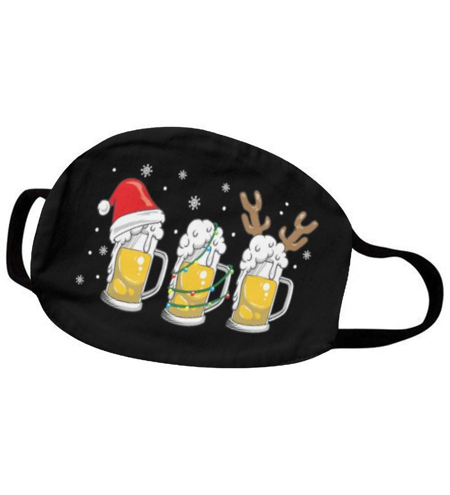 Riou Christmas Santa Claus Neck Gaiter | Multi-Function Cotton Face Mask for Outdoor Activities | Couples Holiday Protection - Buy Online on GoSupps.com