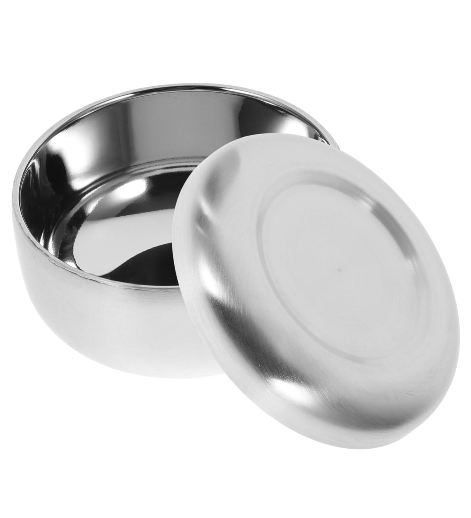 Frcolor Rustproof Steel Razor Soap Mustache Bowl & Stand - Durable Shaving Cup for Men - Buy Online on GoSupps.com