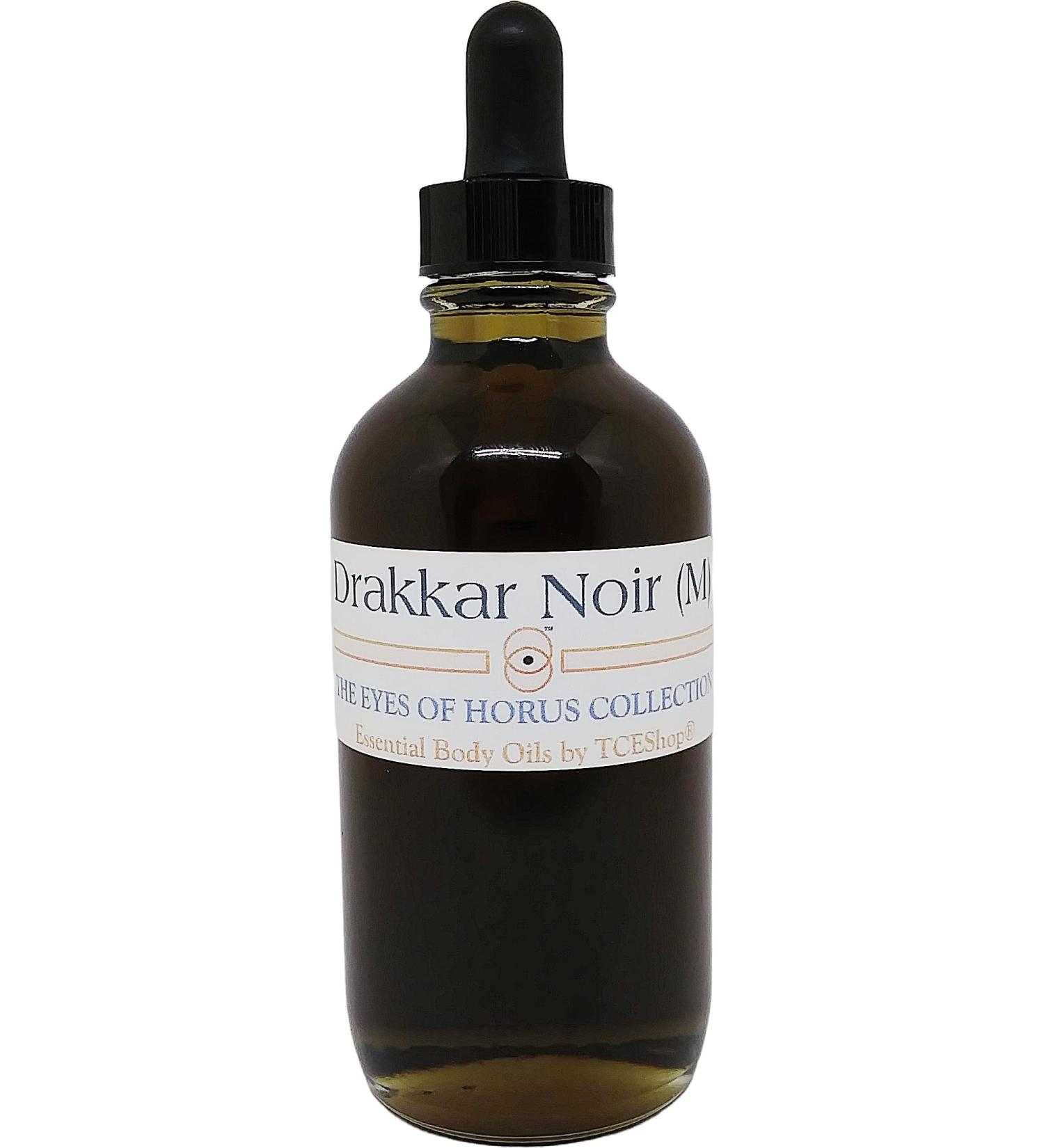 Drakkar Noir - Type GL For Men Scented Body Oil Fragrance Glass Dropper Top - Brown - 4 oz. - ID#35158 4 Fl Oz (Pack of 1)