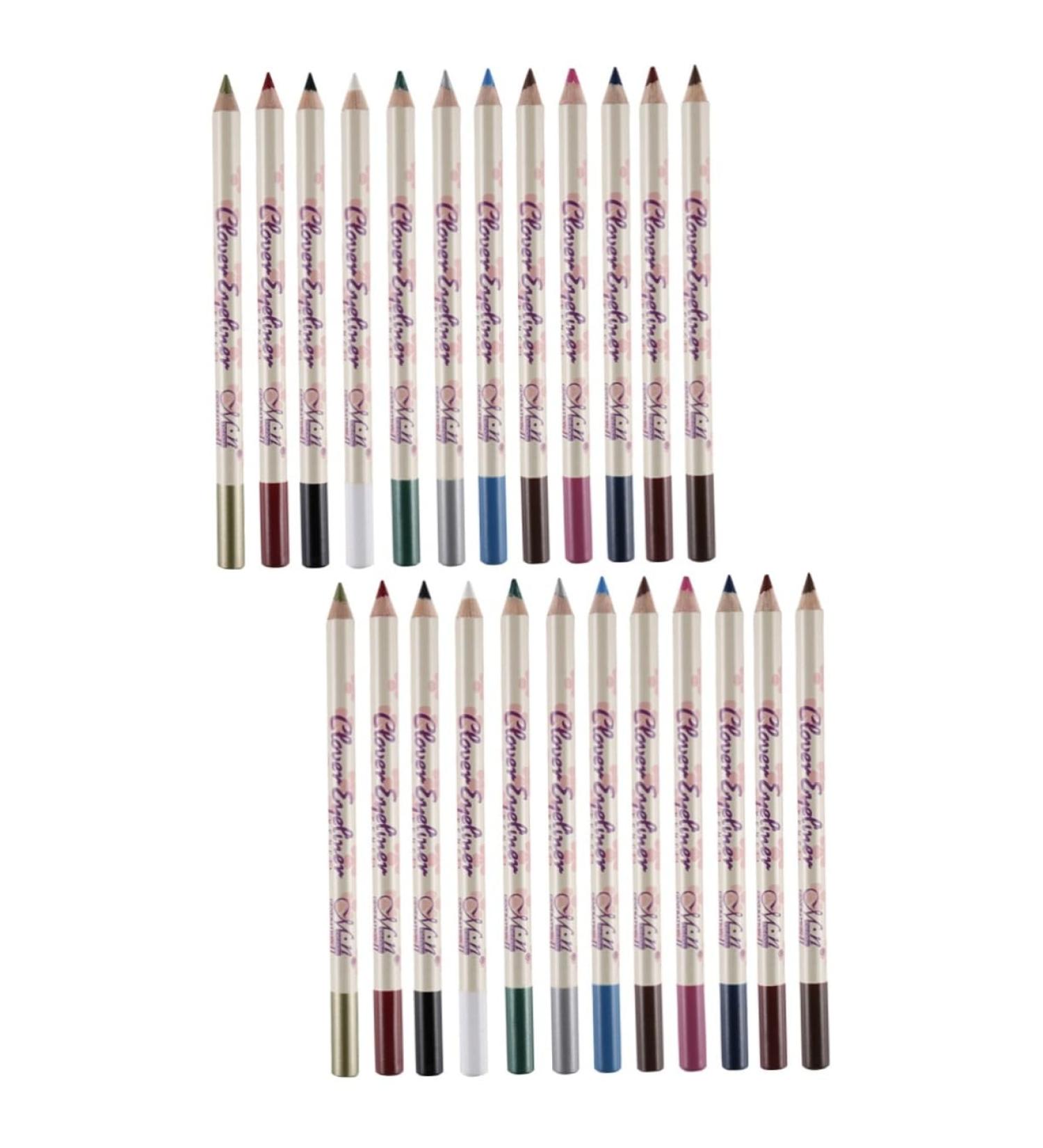 DRESSOOS 24 Pcs Eye Shadow Pen Eyeliner Pencils Brown Eyeliner Pencil Colours Eyeshadow Pencil Grey Eyeshadow - Buy Online on GoSupps.com