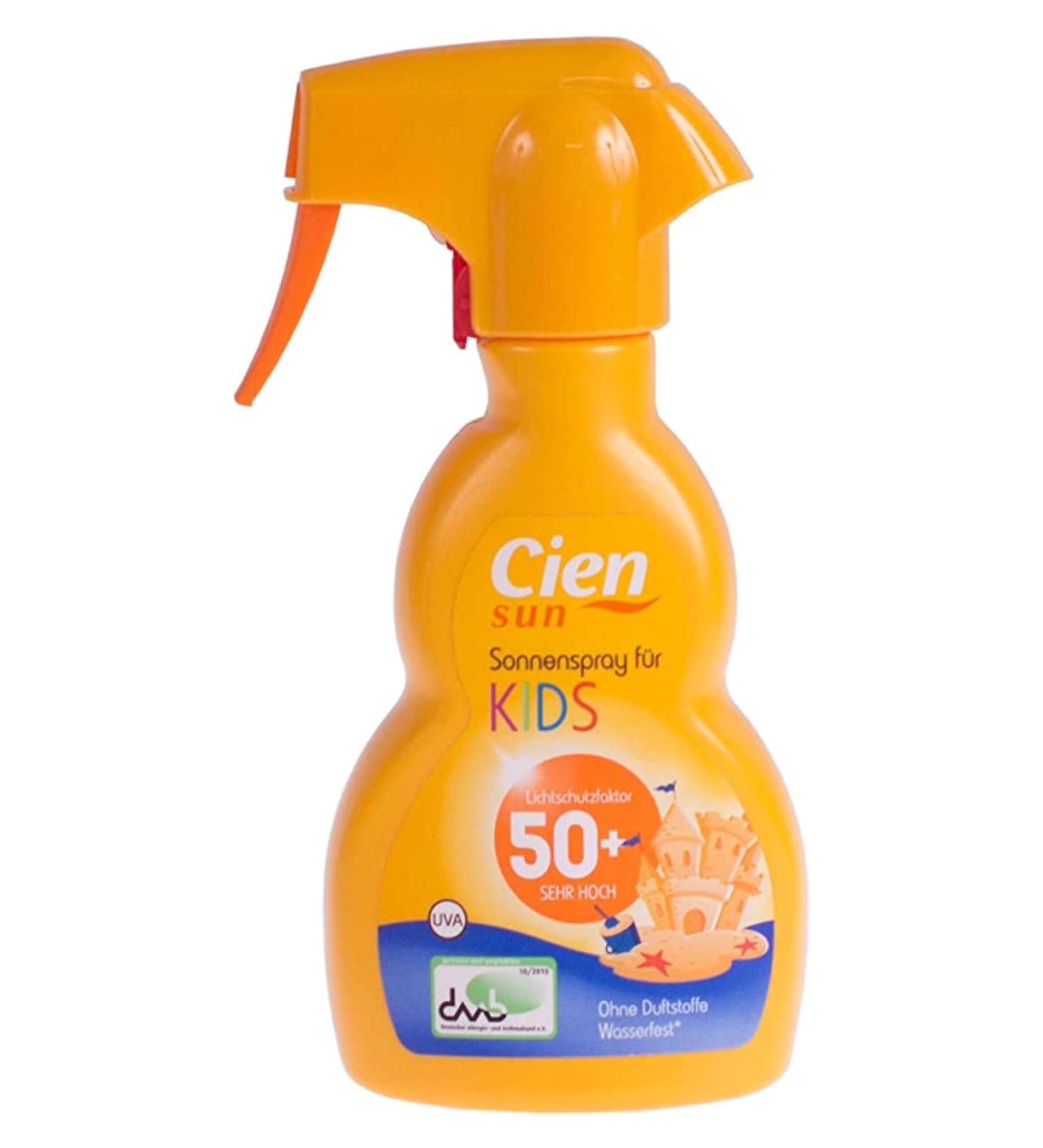 Cien Sun Kids LSF 50 Sun Spray 250ml - High Protection Sunscreen for Children - Shop Now for International Shipping - Buy Online on GoSupps.com