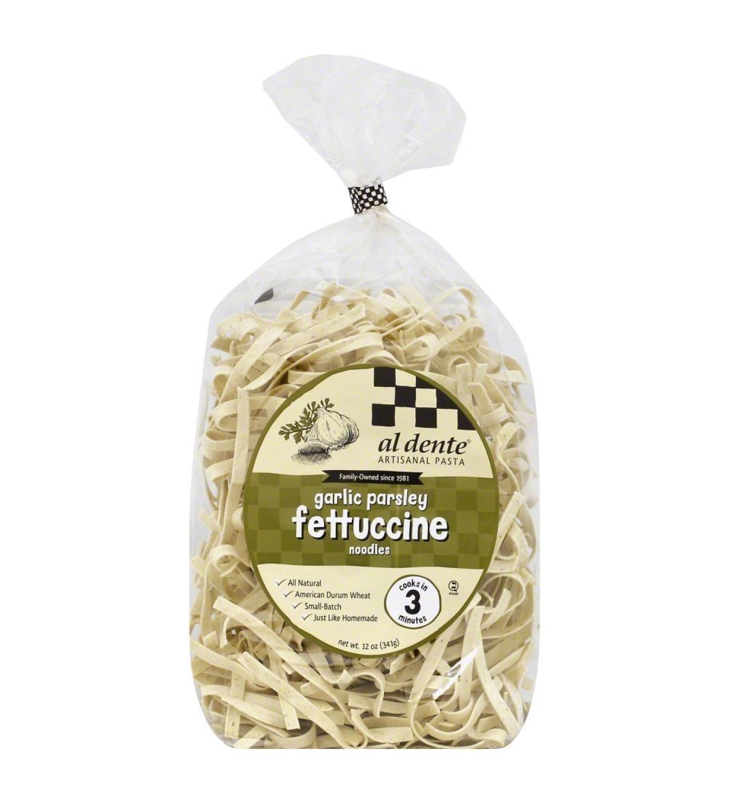 Al Dente Garlic Parsley Fettuccine, 12-Ounce Bag (Pack of 2)