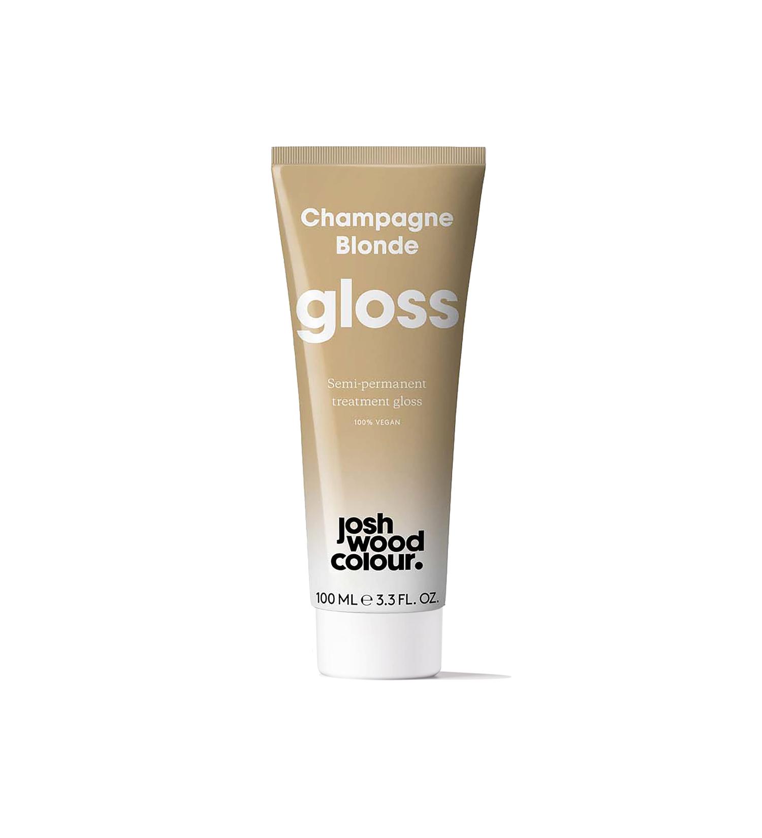 Josh Wood Hair Gloss (Champagne Blonde) - Semi-Permanent Vegan Cream for Warm & Golden Tones - 6 Washes Lasting Color Refresh & Conditioner (100ml) - Buy Online on GoSupps.com