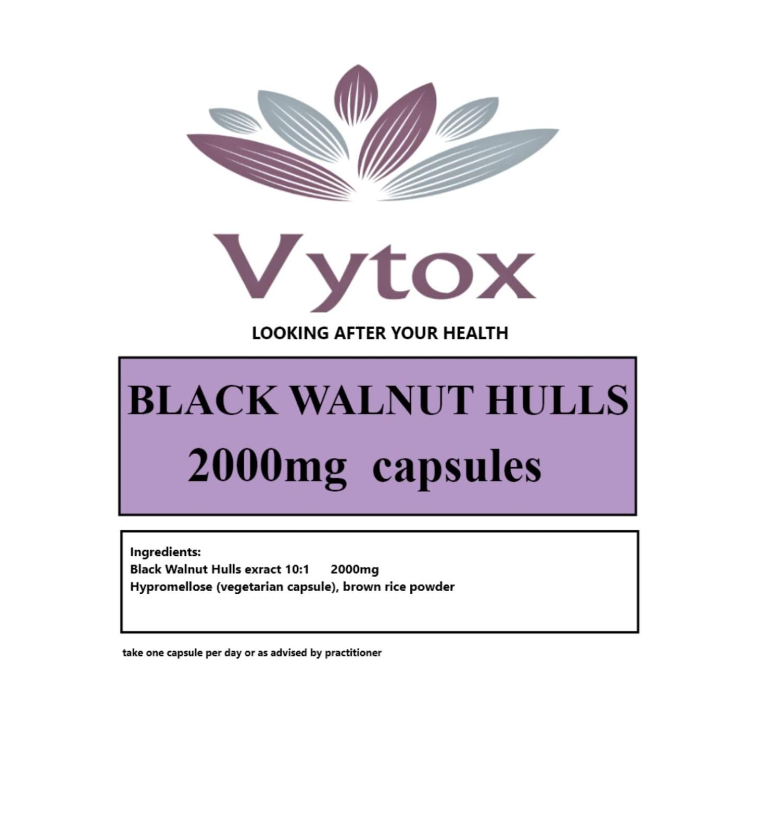 VYTOX Black Walnut Hulls 2000mg (30 Capsules)