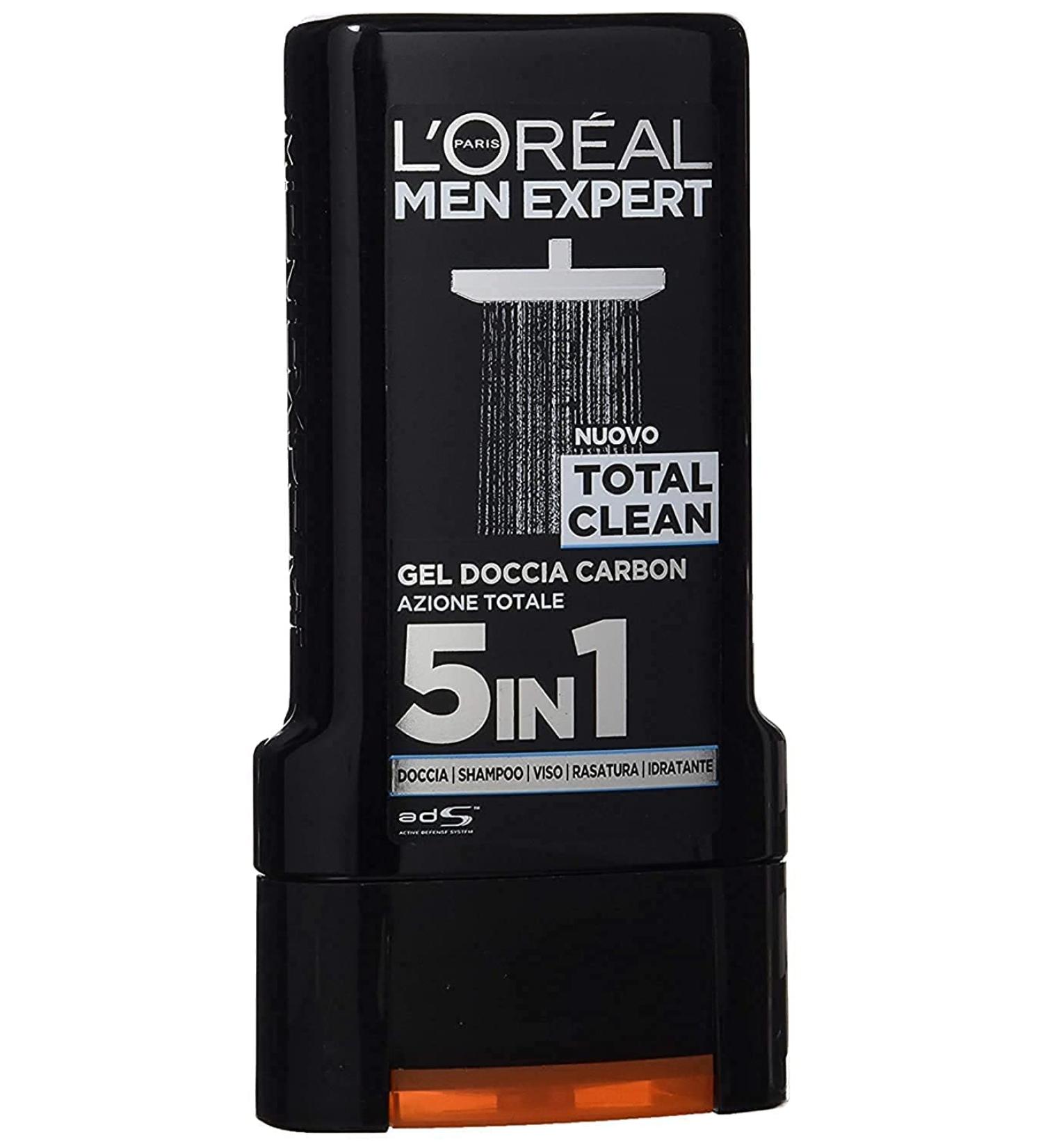 L'Oreal Men Shower TOTAL Clean 300ml - Refreshing Soaps & Cosmetics for Men | International Shipping Available - Buy Online on GoSupps.com