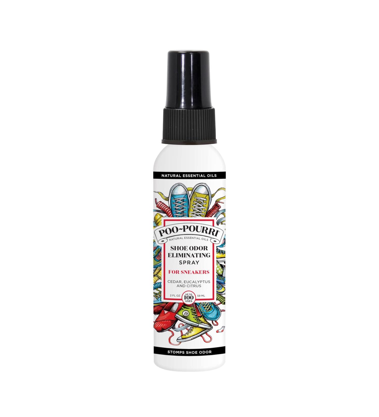 Shoe-Pourri White Shoe Odor Eliminating Spray 2 oz - Freshen Your Shoes Instantly! - Buy Online on GoSupps.com