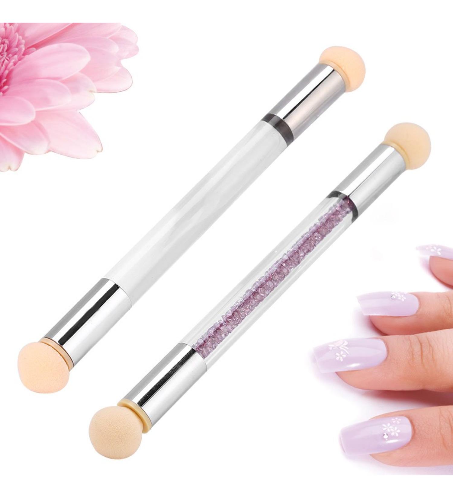 Aeropuffing Gel Nails Accessories | Dual Sponge Gradient Shading Tool | Ombre Nail Art Kit with 4 Replacement Heads - Buy Online on GoSupps.com