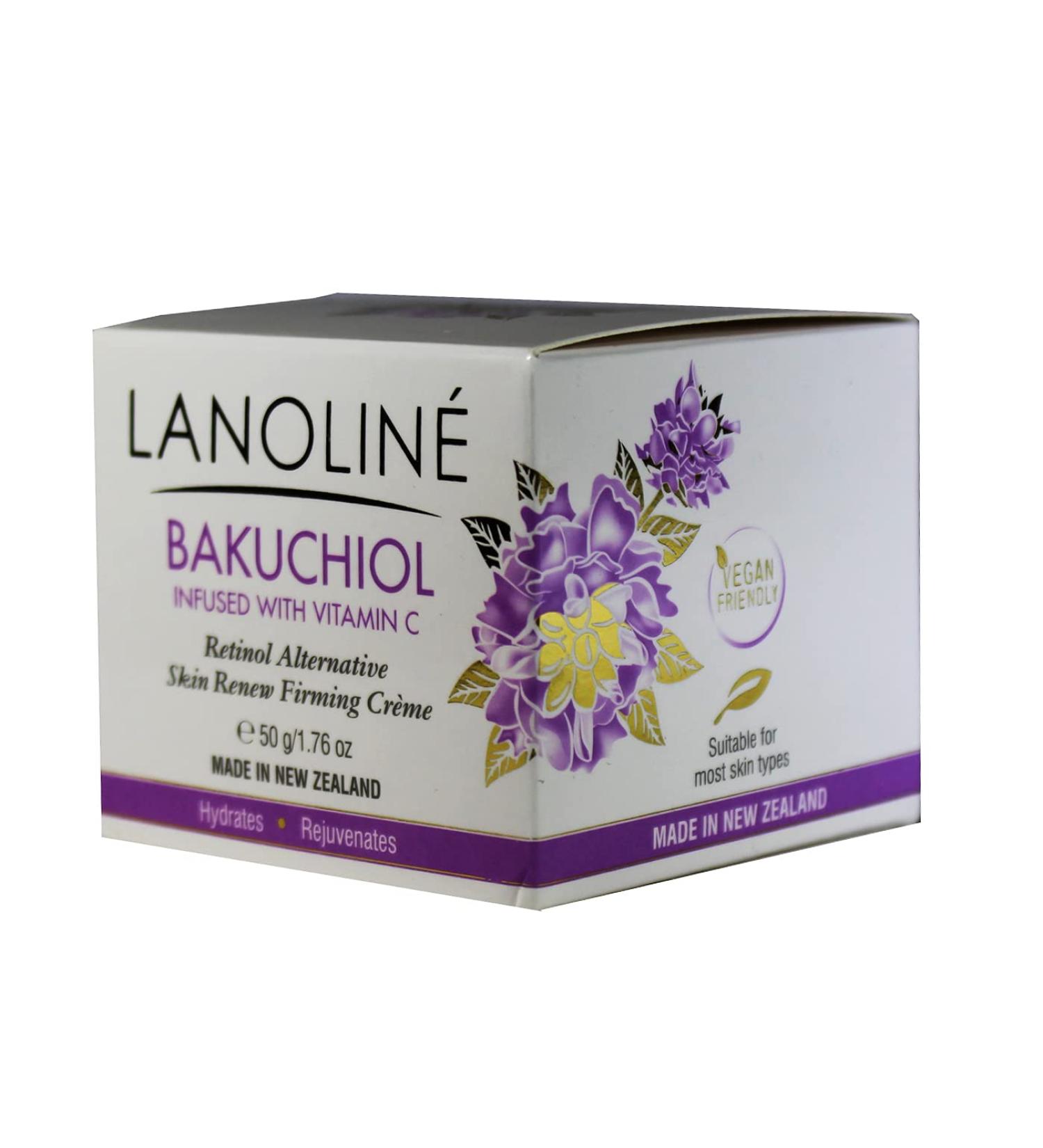Lanoline Bakuchiol Infused with Vitamin C Skin Renew Firming Cream Retinol Alternative 1.76oz - Buy Online on GoSupps.com