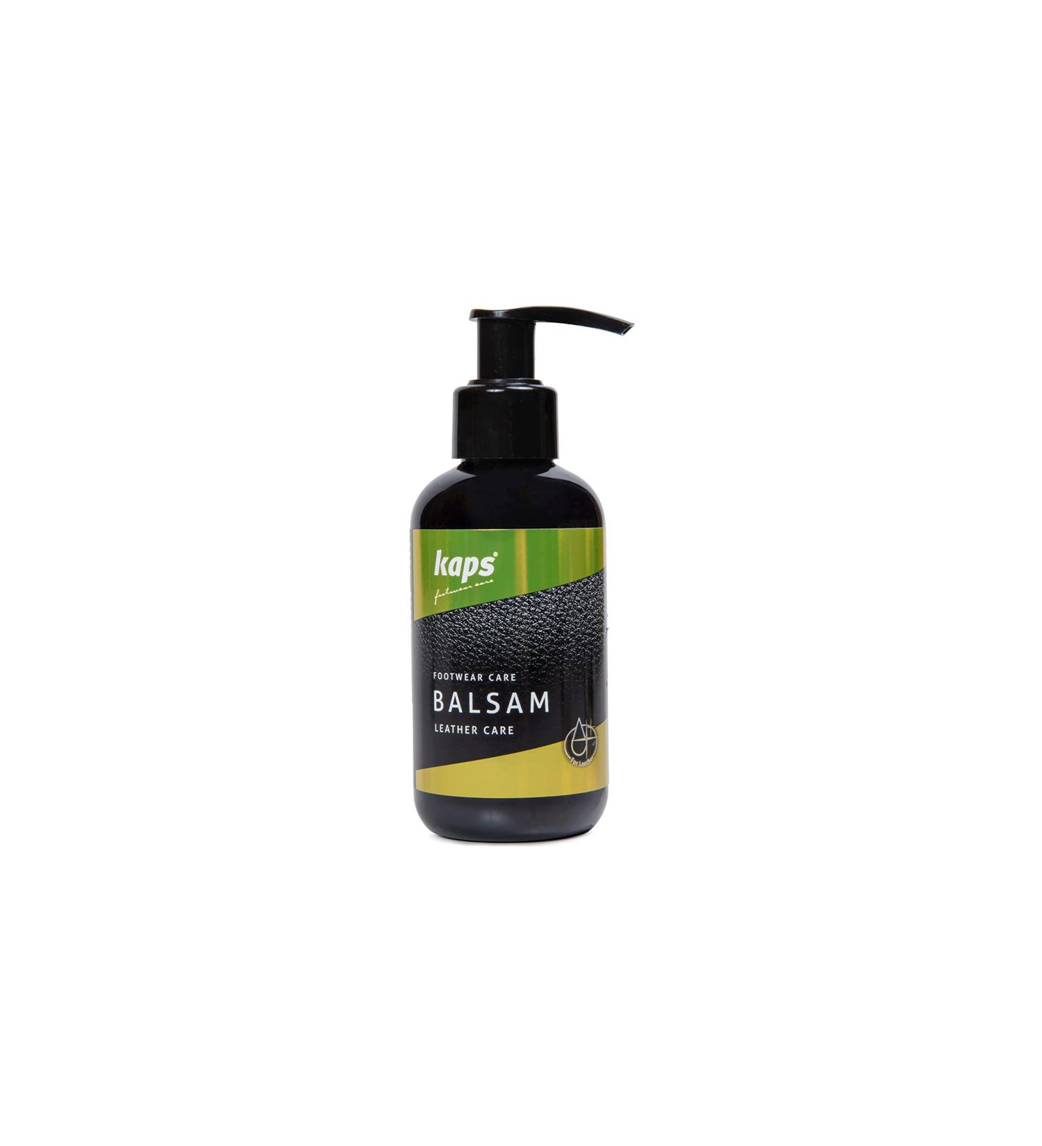 Kaps Conditioning Leather Balm with Beeswax and Natural Oils - Leather Care for Shoes, Bags, Accessories - Balsam Black - Buy Online on GoSupps.com