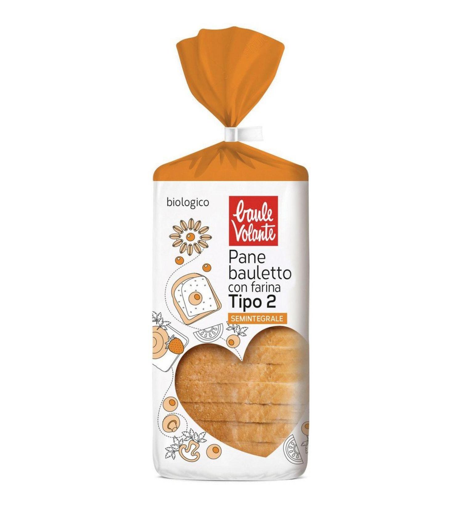 Bauletto bread - semi-integral grain 400 g