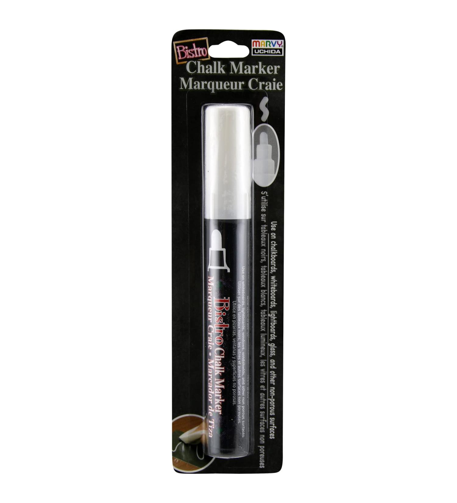 Uchida 480-C-0 Broad Point Bistro Window Chalk Marker - White - Buy Online on GoSupps.com