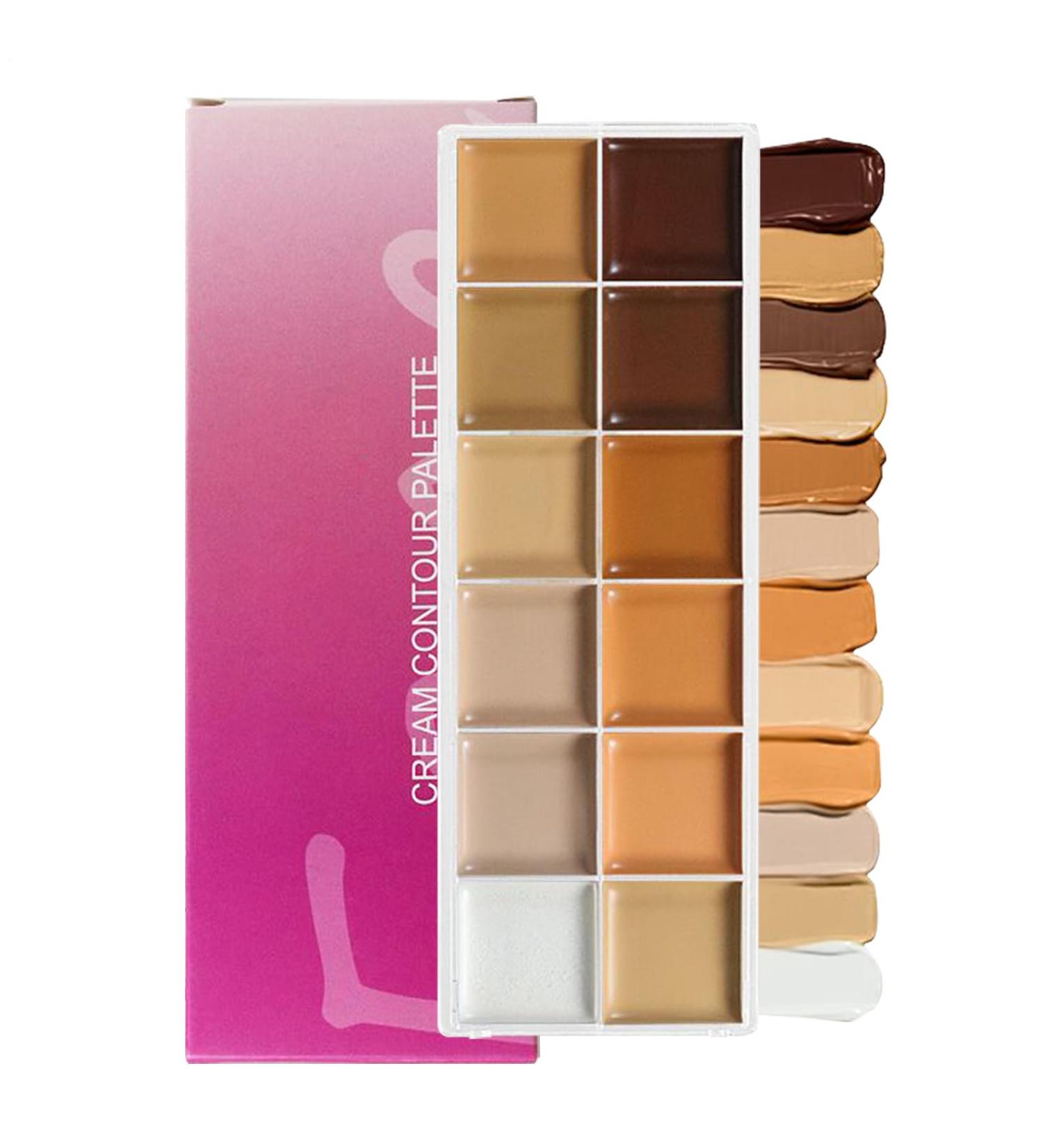 Palette De Contour | Contour Cr me Visage Sculptant Correcteur Teint & Cernes Femmes Matures pour Voyage Mariage Soir e Bureau Rendez-vous - Buy Online on GoSupps.com