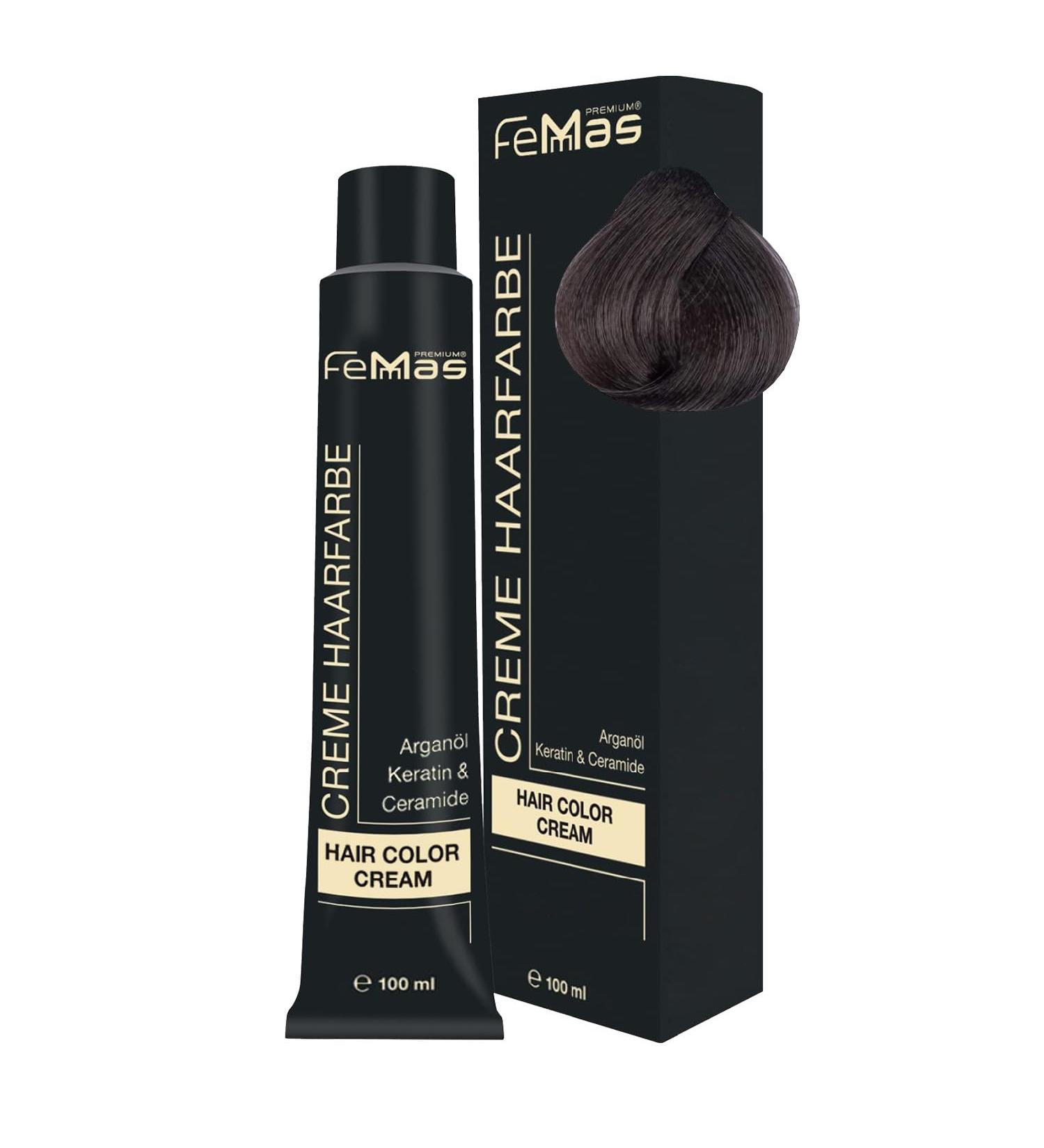 Buy Femmas Dark Blonde Ash 6.1 Hair Color - Professional Cream with Argan Oil & Keratin | Permanent Hair Dye | 100ml | International Shipping - Buy Online on GoSupps.com