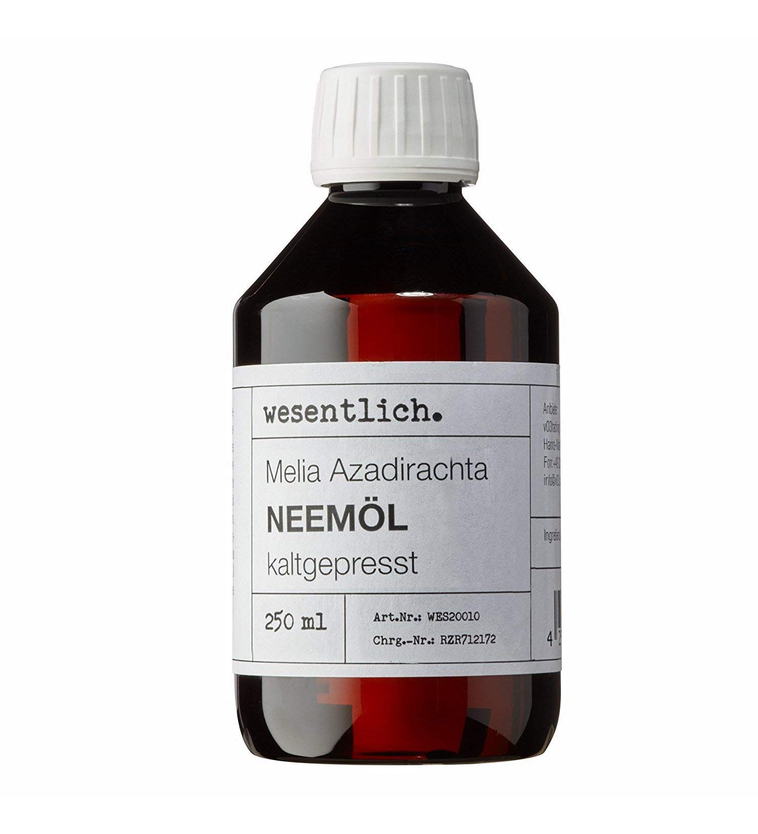 Kaltgepresst Neem Oil 250ml - 100% Pure Niem l (Melia Azadirachta) from Essentiel. - Buy Online on GoSupps.com