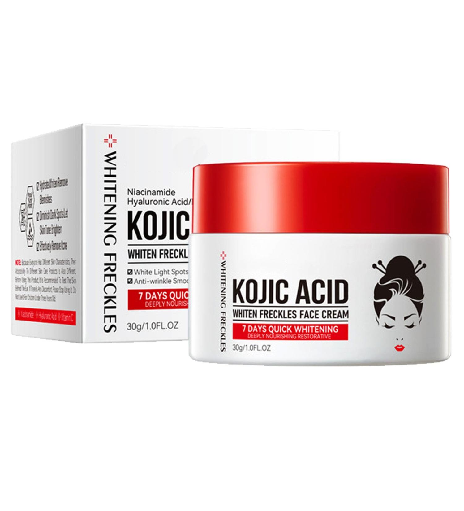  GNAUMORE Kojic acid face lightening cream with turmeric moisturizing skin lightening cream kojic acid cream to correct dark spots cream - Buy Online on GoSupps.com