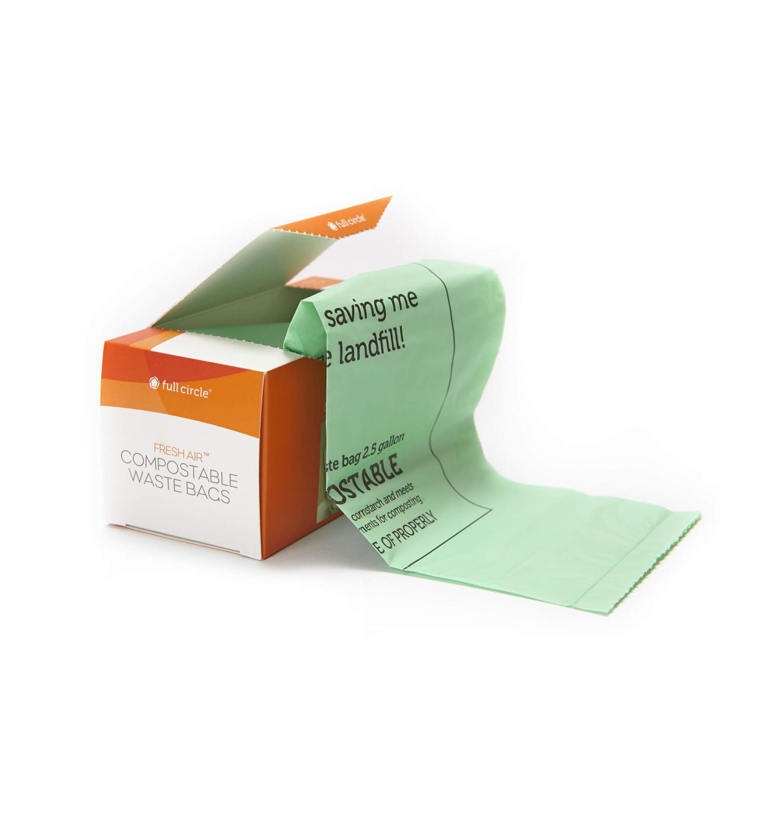 Full Circle Fresh Air Biodegradable Compost Bags - 2.5 Gallon, 25 Count, Original Scent - Buy Online on GoSupps.com
