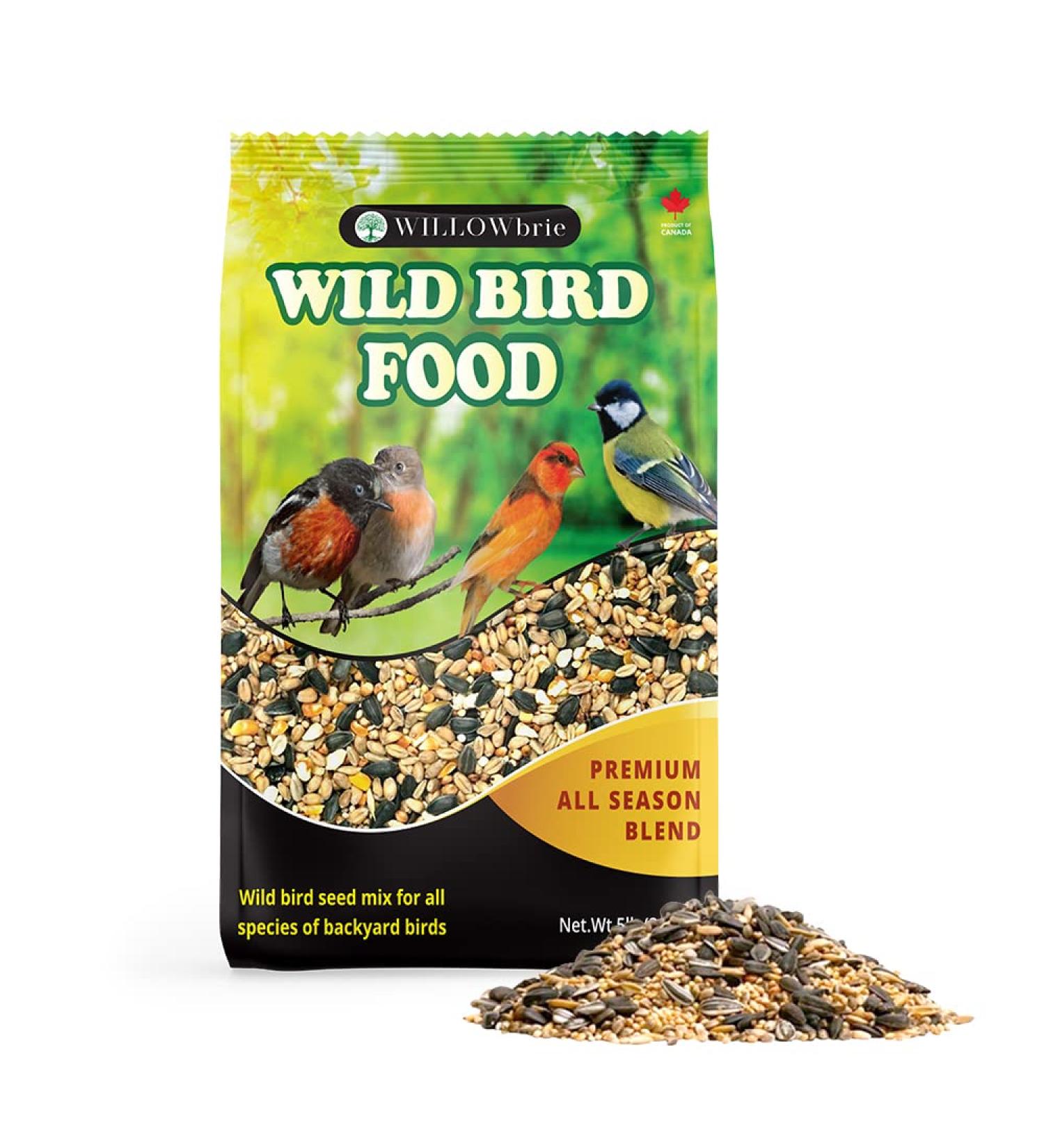 Premium Wild Bird Seed | Willowbrie Bird Seed | Birdseed for Outdoor Feeders | Wild Bird Food | Wild Bird Feed | 5lb Bag - Buy Online on GoSupps.com