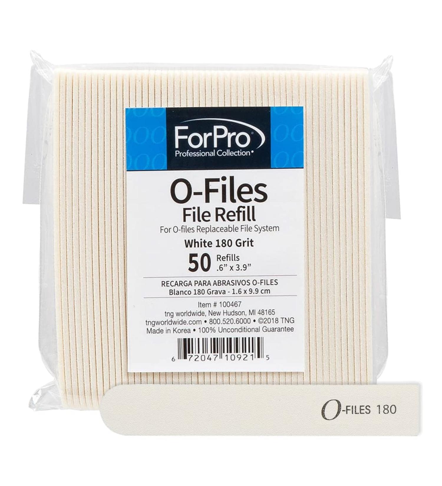 ForPro O-Files 180 Grit Replaceable Manicure Nail File Refills - 50-Count - Buy Online on GoSupps.com