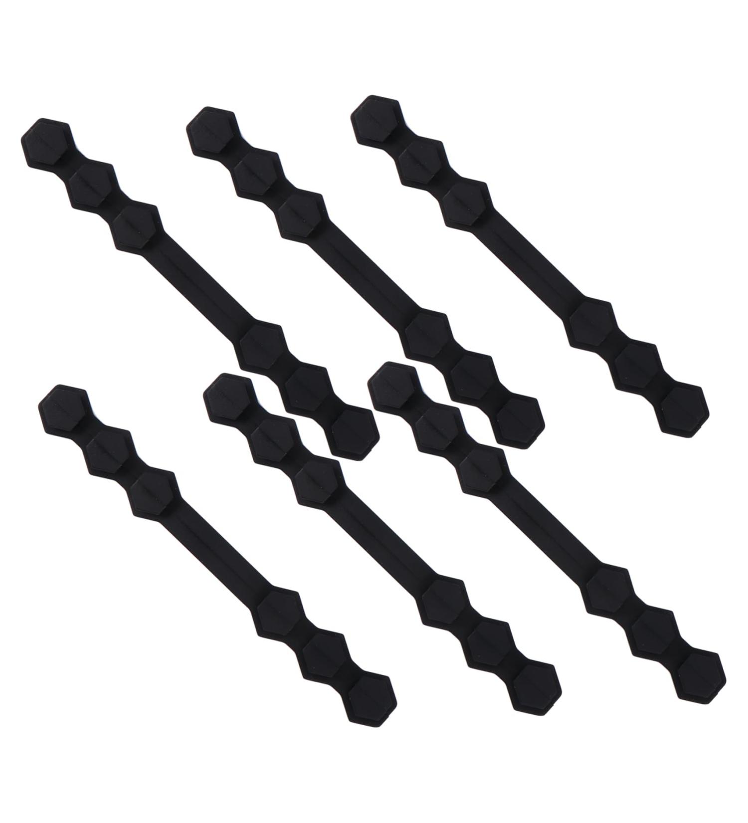 Buy 20 Pieces Black Masking Hook Earrings & Silicone Lanyard - Ear Extensions & Mask Straps (14.7x1.9cm) - Buy Online on GoSupps.com