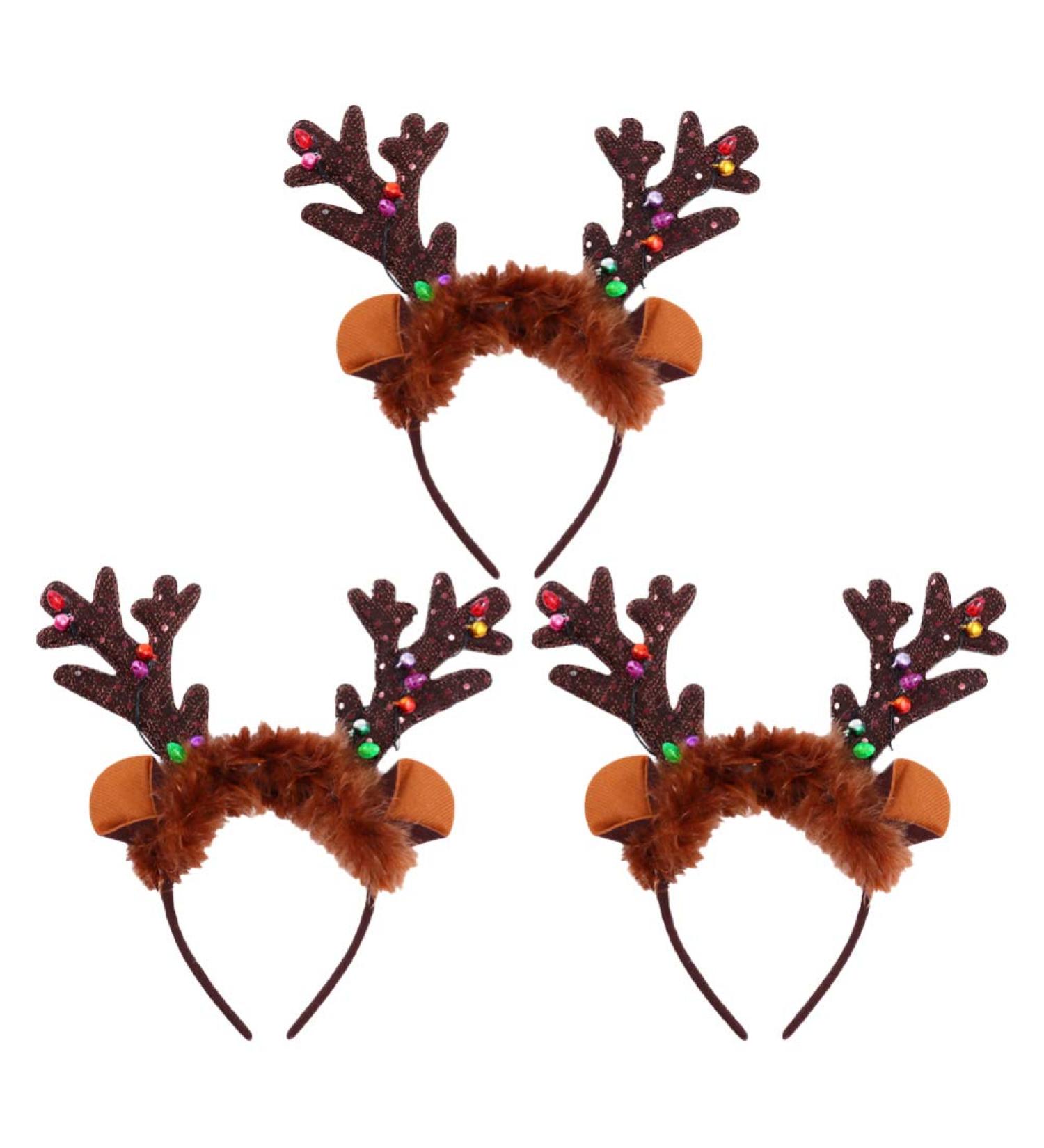 Beaupretty 3-Piece LED Christmas Reindeer Hair Ripe Lights - Illuminate Your Holiday Decor - Buy Online on GoSupps.com