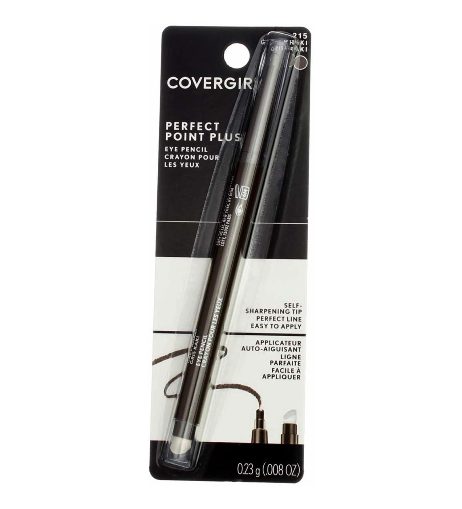 Covergirl Perfect Point Plus Eye Pencil 215 Grey Khaki - 0.008 oz | Smooth, Long-Lasting Eyeliner - Buy Online on GoSupps.com
