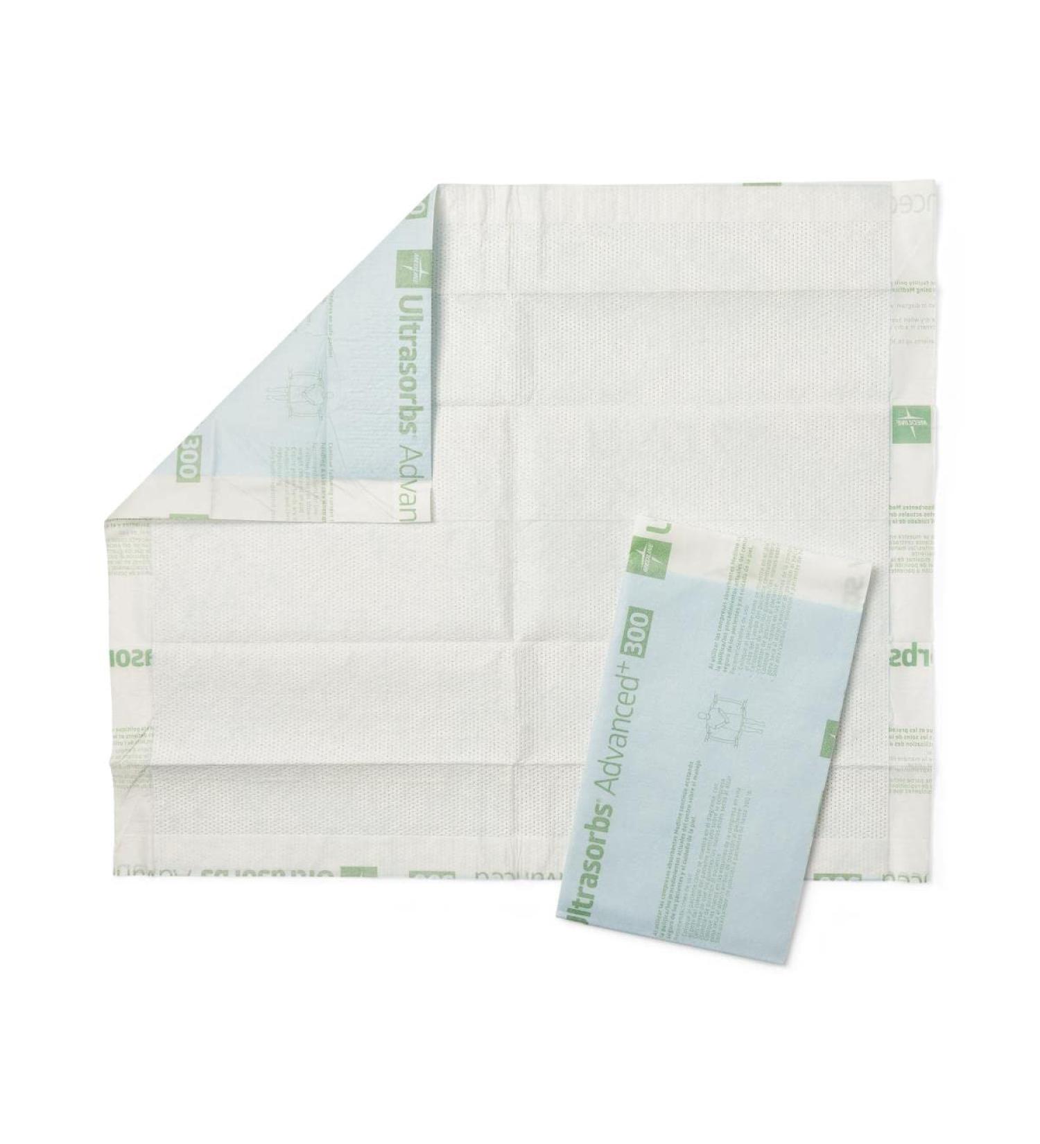 Medline Ultrasorbs AP Drypads 23x36, 70ct - Super Absorbent Underpad for Incontinence Care & Furniture Protection - Buy Online on GoSupps.com