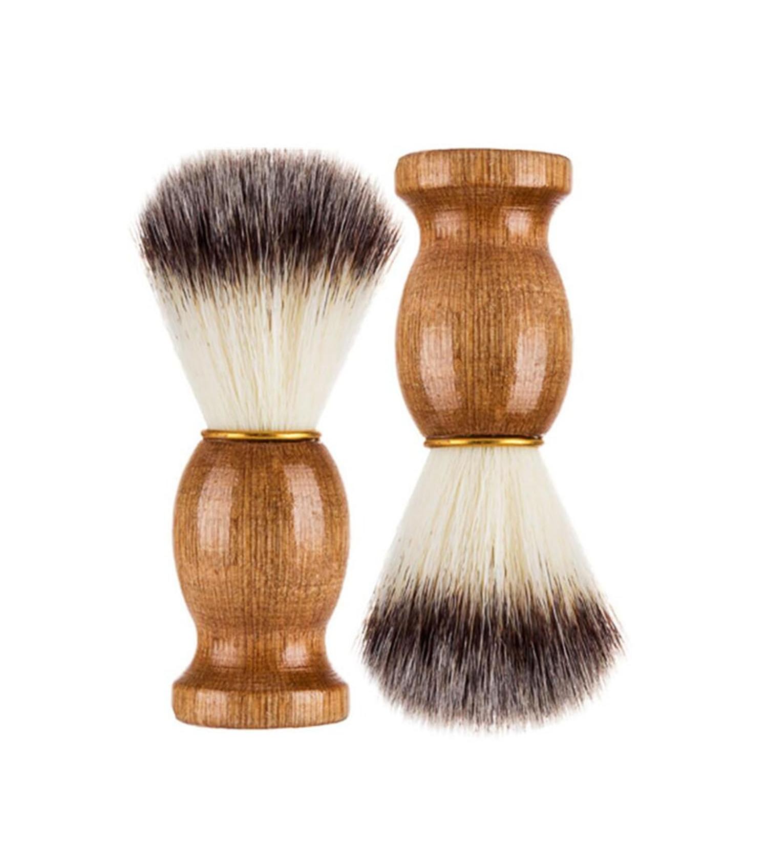 Premium 2-Piece Synthetic Shaving Brush Set for Men - Soft Bristles for Barber-Level Shaving Experience | Perfect Gift for Men - Buy Online on GoSupps.com