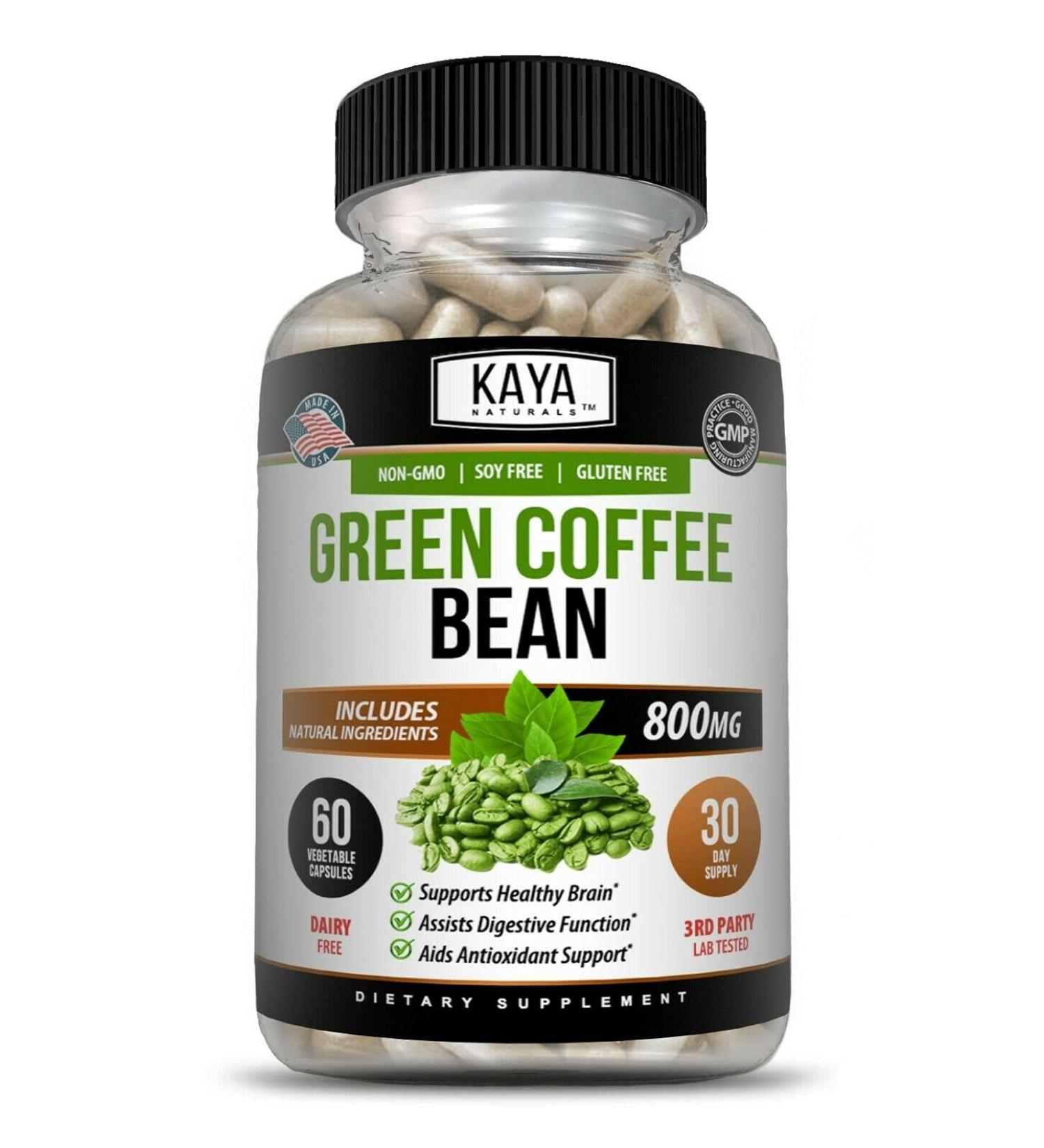 Kaya Naturals Green Coffee Bean 60ct - Natural Weight Management Supplement - Buy Online on GoSupps.com