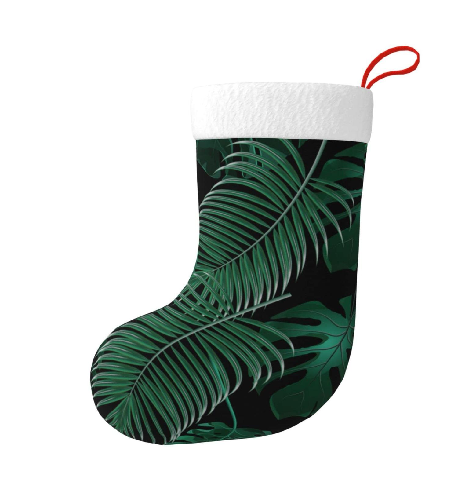 Floral Swan Velvet Christmas Socks - Banana Leaf Green | One Size International Shipping - Buy Online on GoSupps.com
